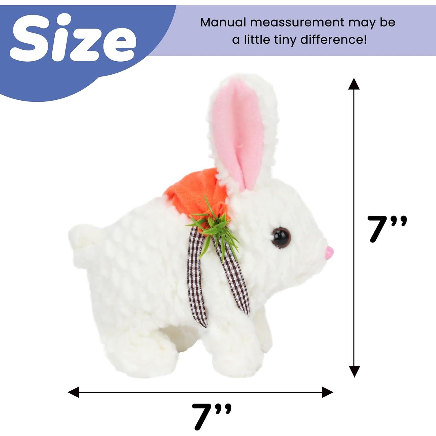 Conejo Saltarín Hopearl con Orejas LED y Sonidos 17,78 cm