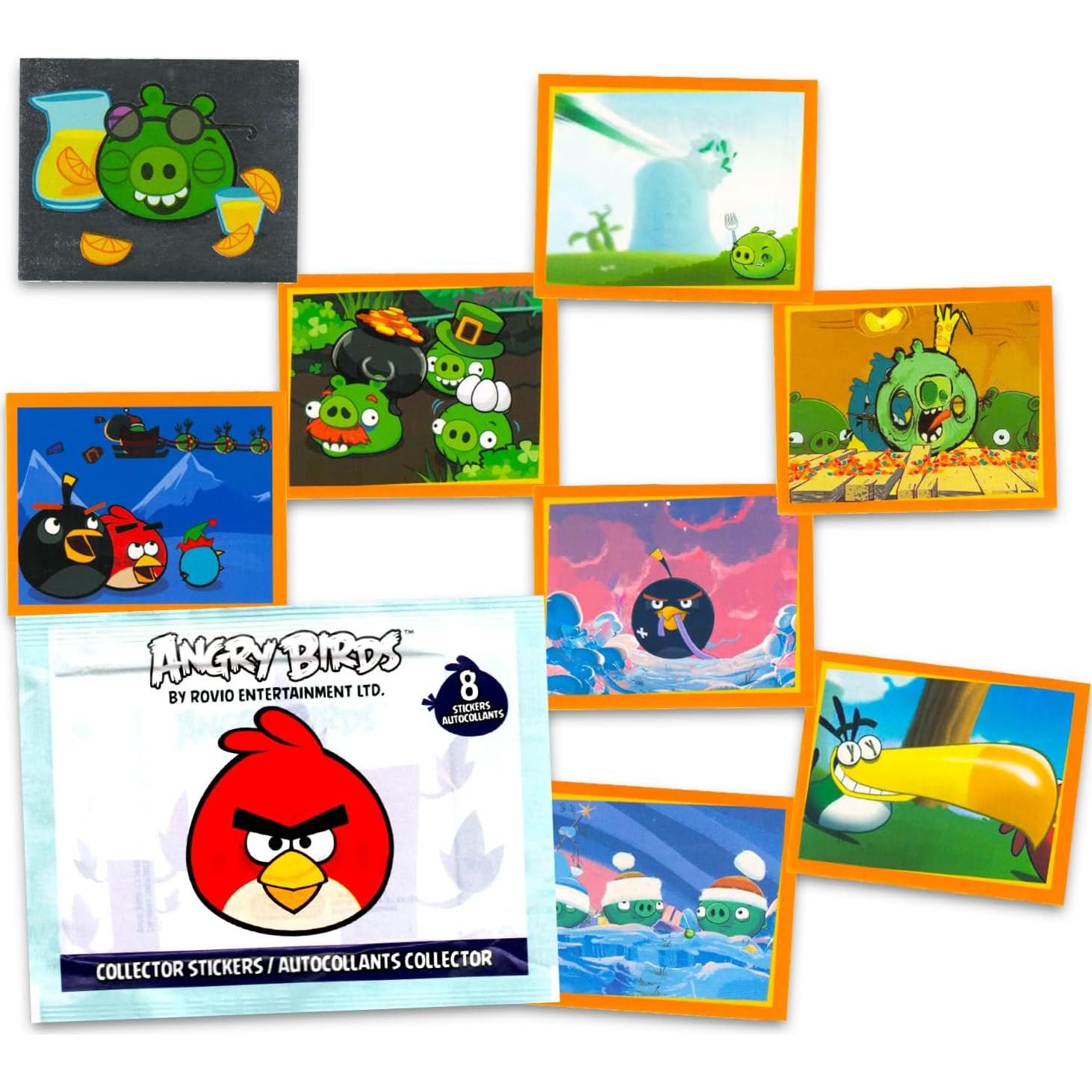Stickers de Angry Birds - Paquete de 10 Hojas con 80 Stickers