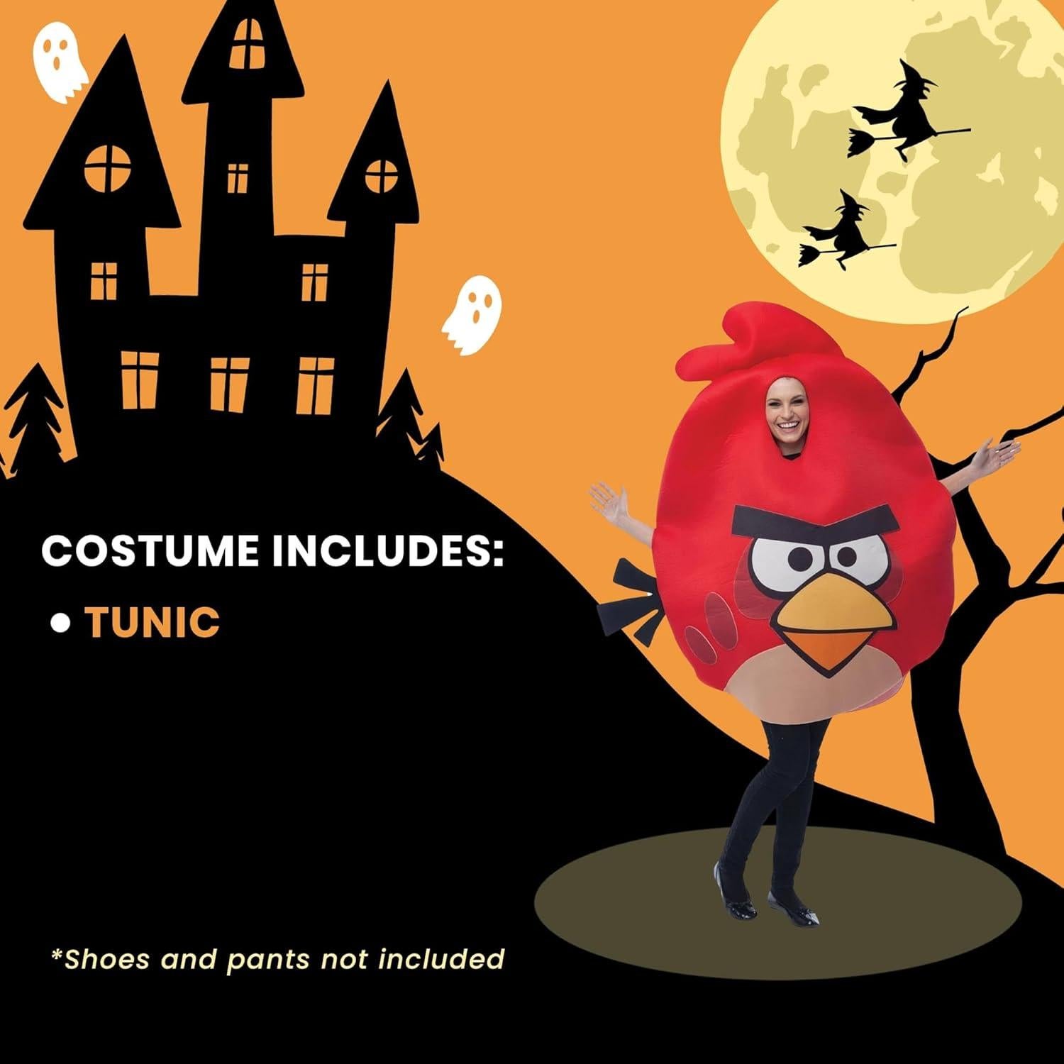 Disfraz de Angry Birds Hombre Talla Única Paper Magic