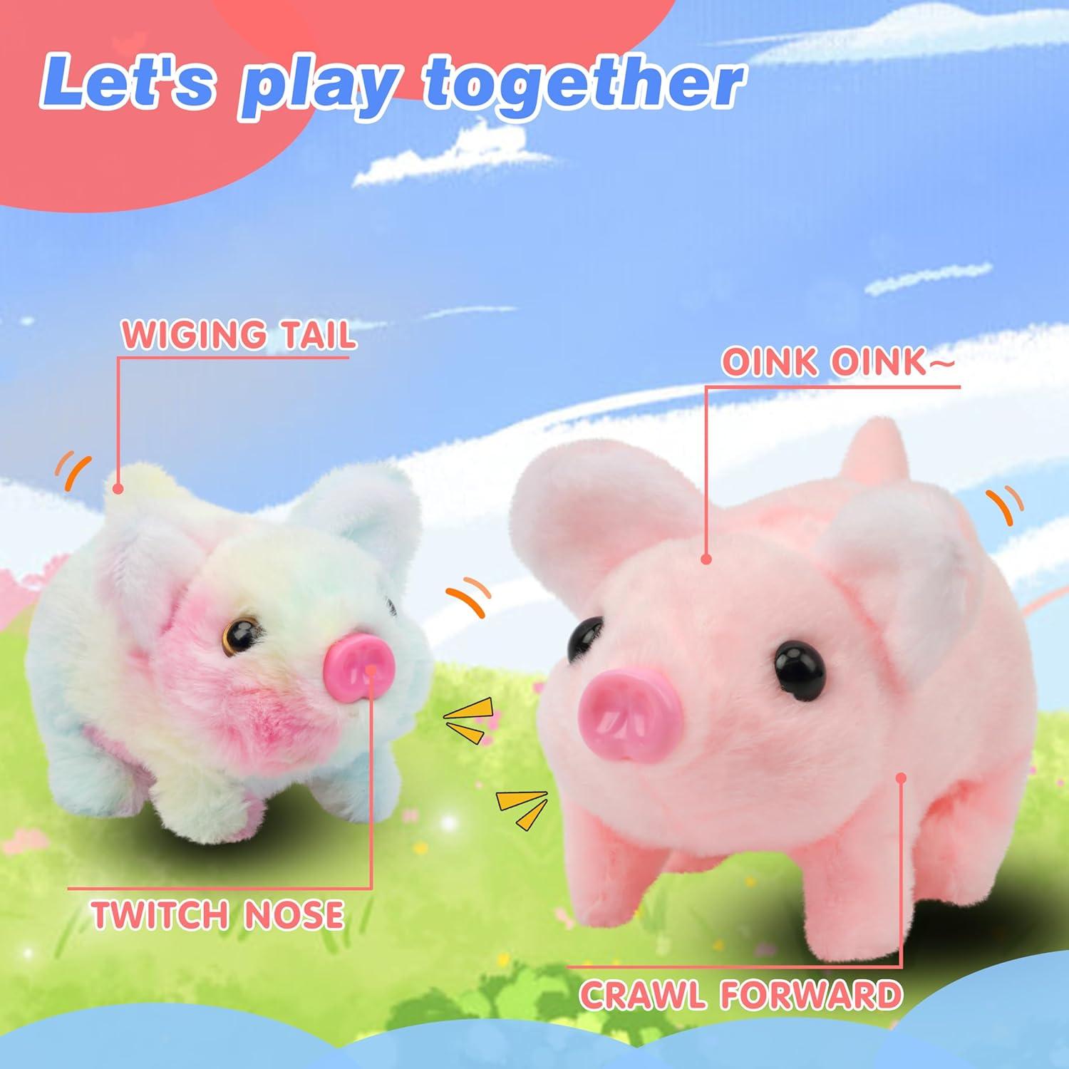 Cerdo Andador Interactivo Hopearl 20 cm Juguete Electrónico