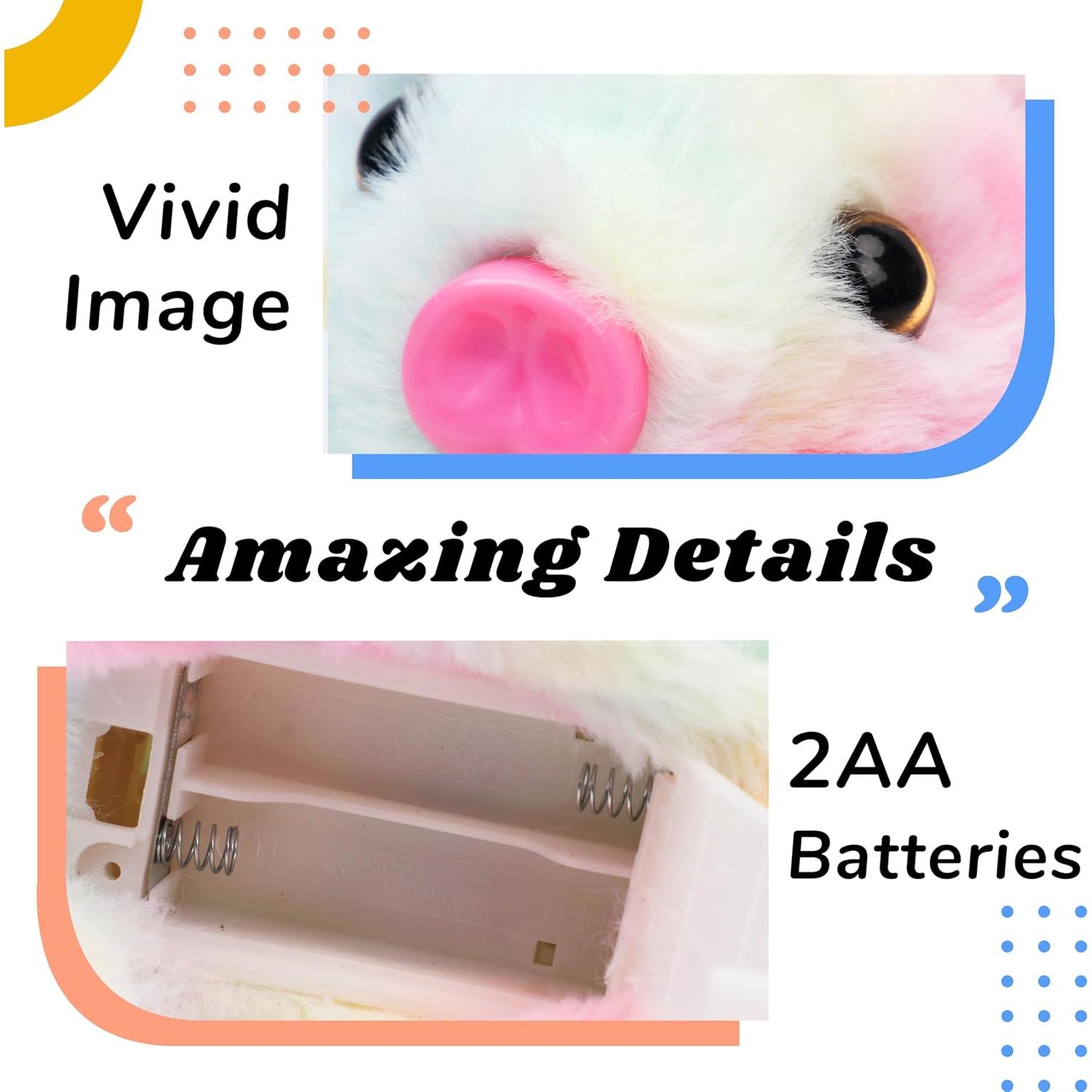 Cerdo Andador Interactivo Hopearl 20 cm Juguete Electrónico