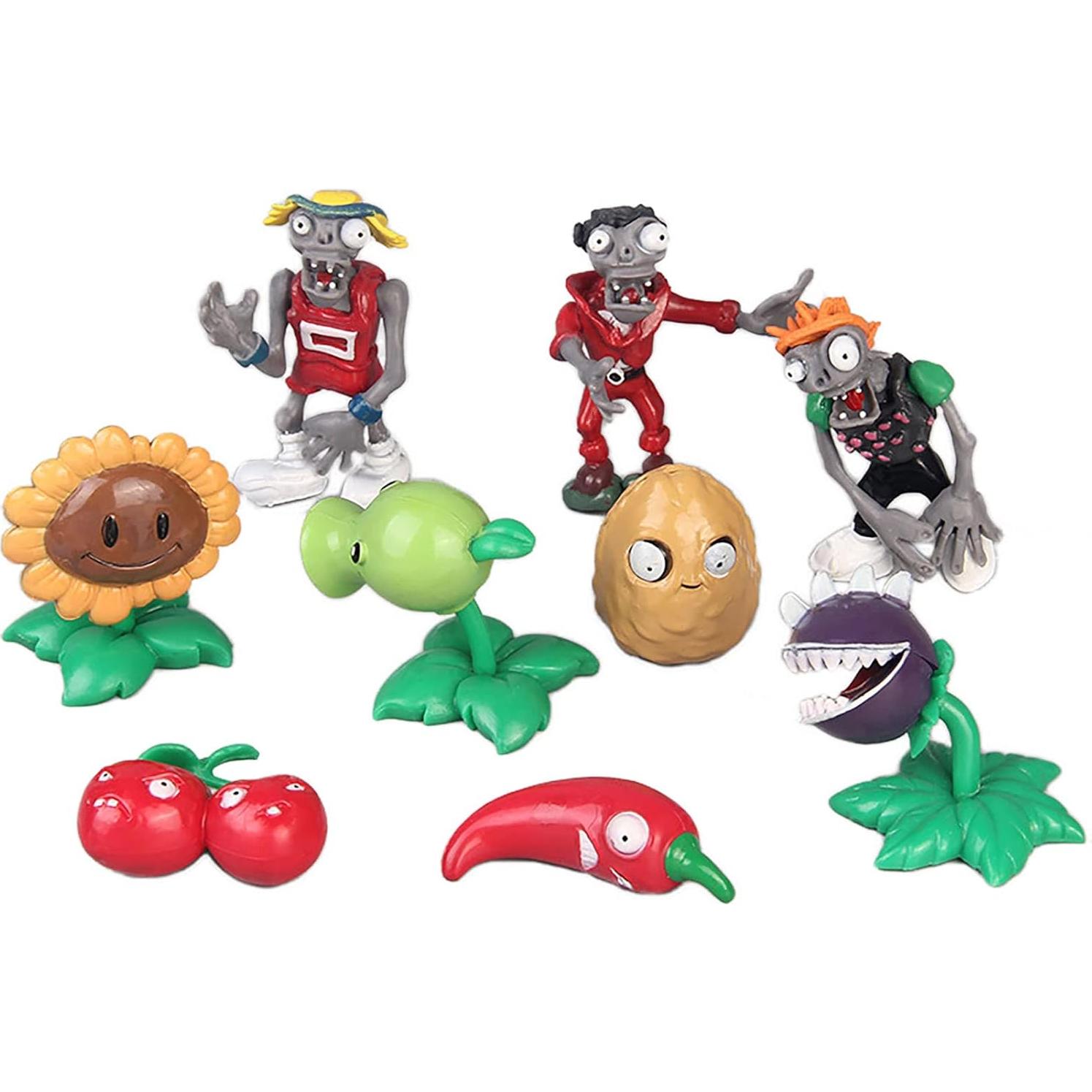 Conjunto de Juguetes de Plantas vs Zombies JHESAO 17 PCS