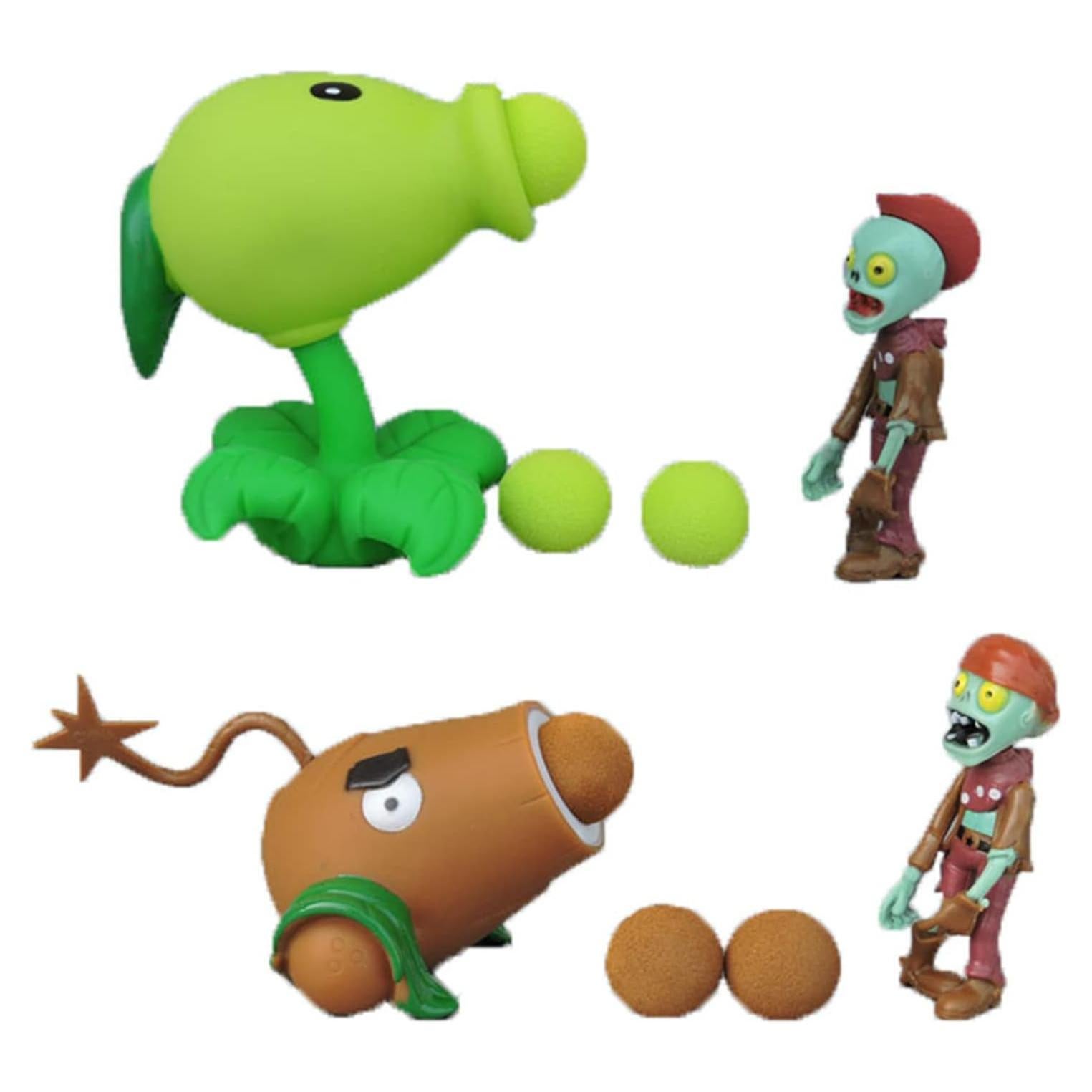 Juguetes de Acción PVZ JHESAO Set 4 Piezas 5-15 cm