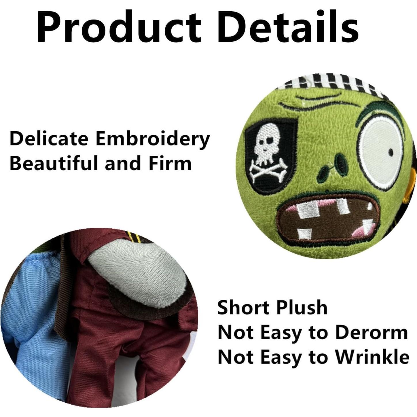 Juguete de Peluche PVZ JHESAO 3 Piezas Zombies Fútbol