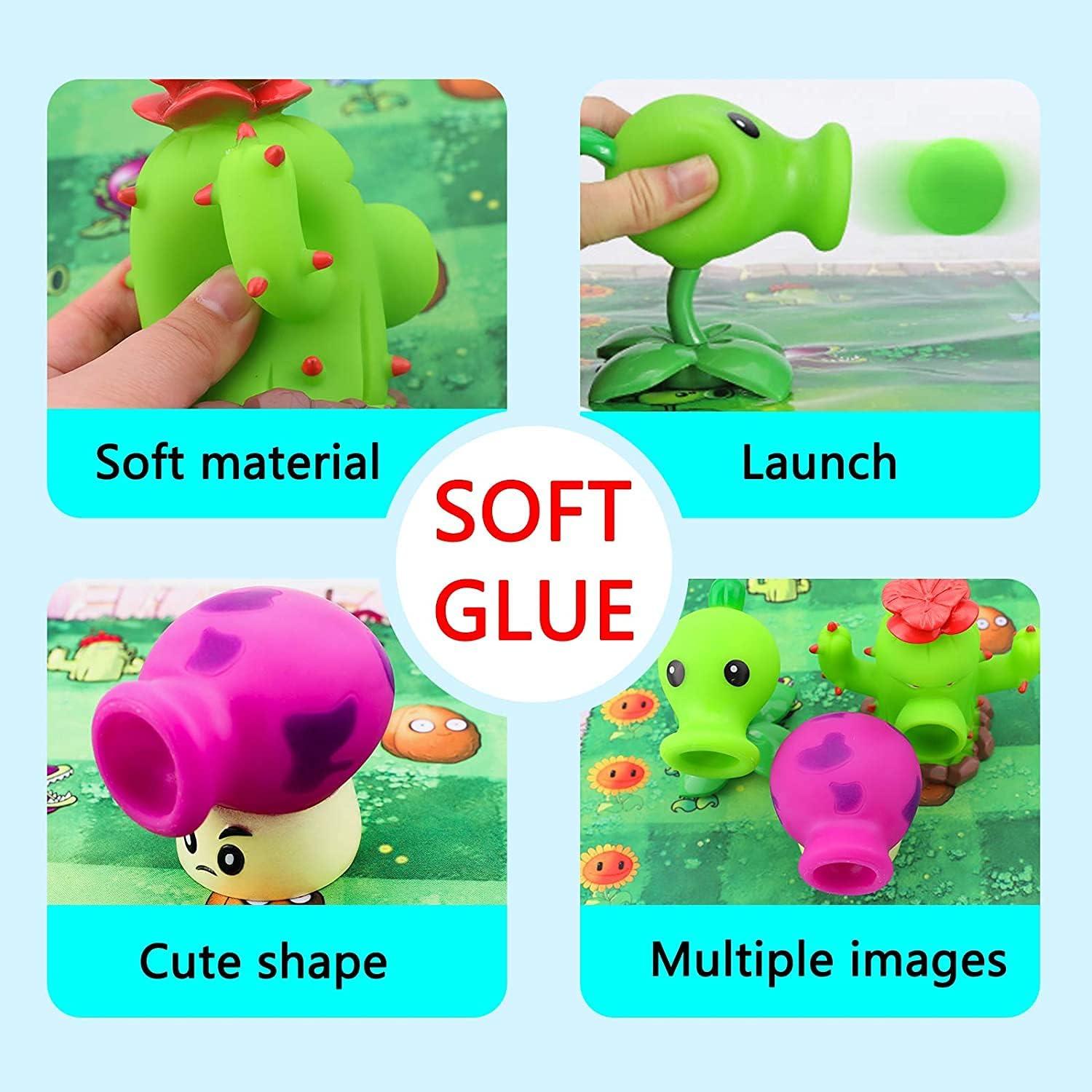 Set de Juguetes Plantas vs Zombis Maikerry 5 Piezas PVC