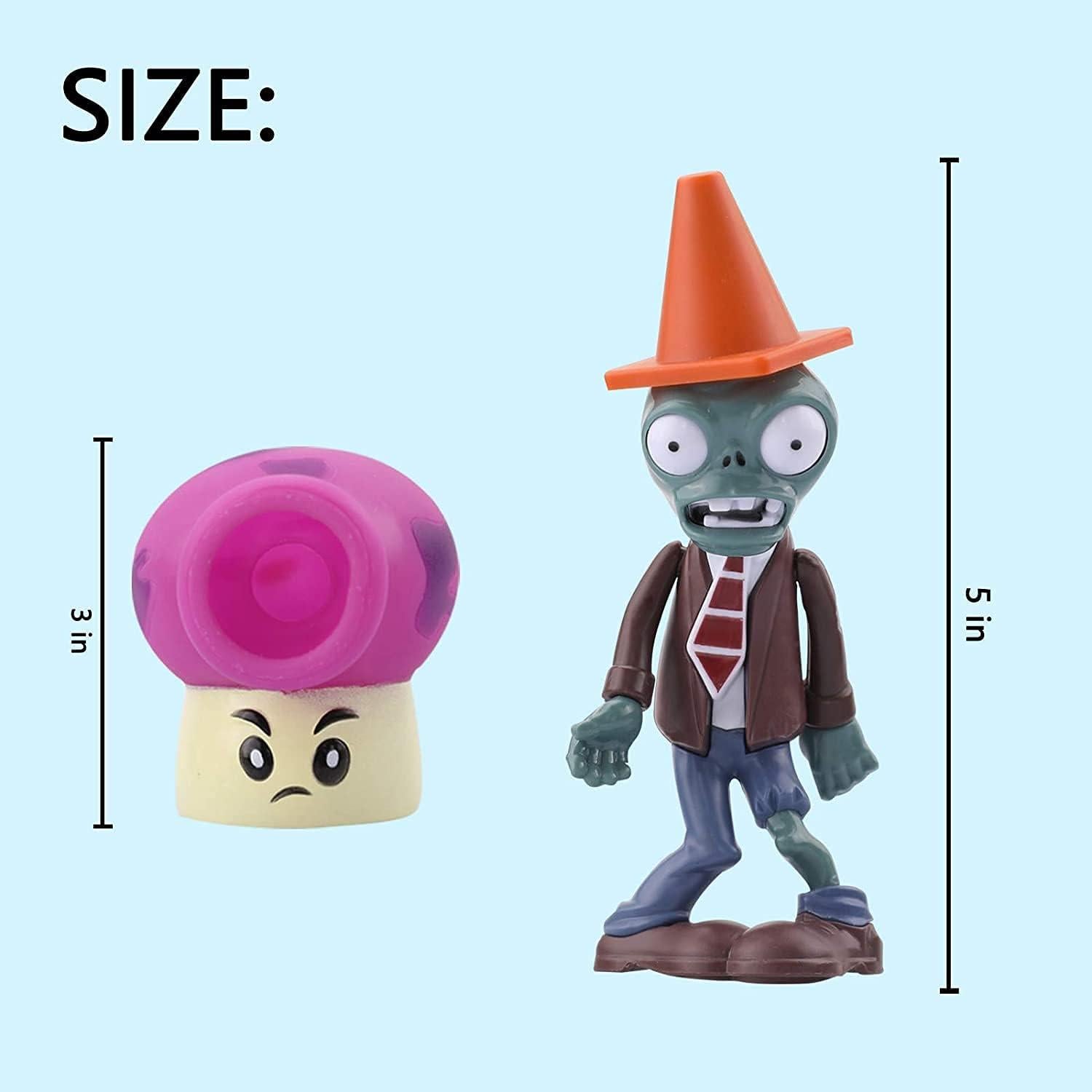 Set de Juguetes Plantas vs Zombis Maikerry 5 Piezas PVC