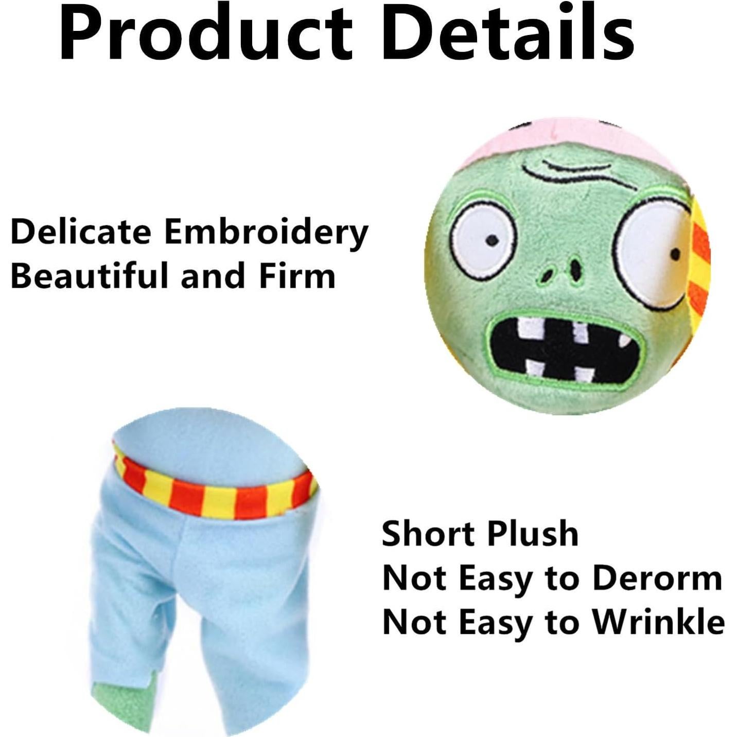 Peluche RA Zombie PVZ JHESAO 30 cm Suave para Niños