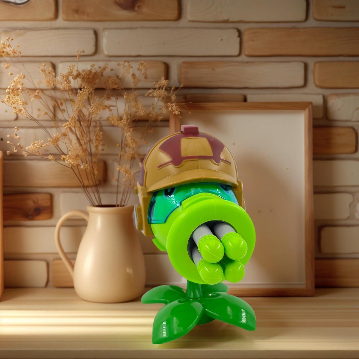Figura de Acción Gatling Peashooter Dyharnsty PVZ - Juguete Coleccionable