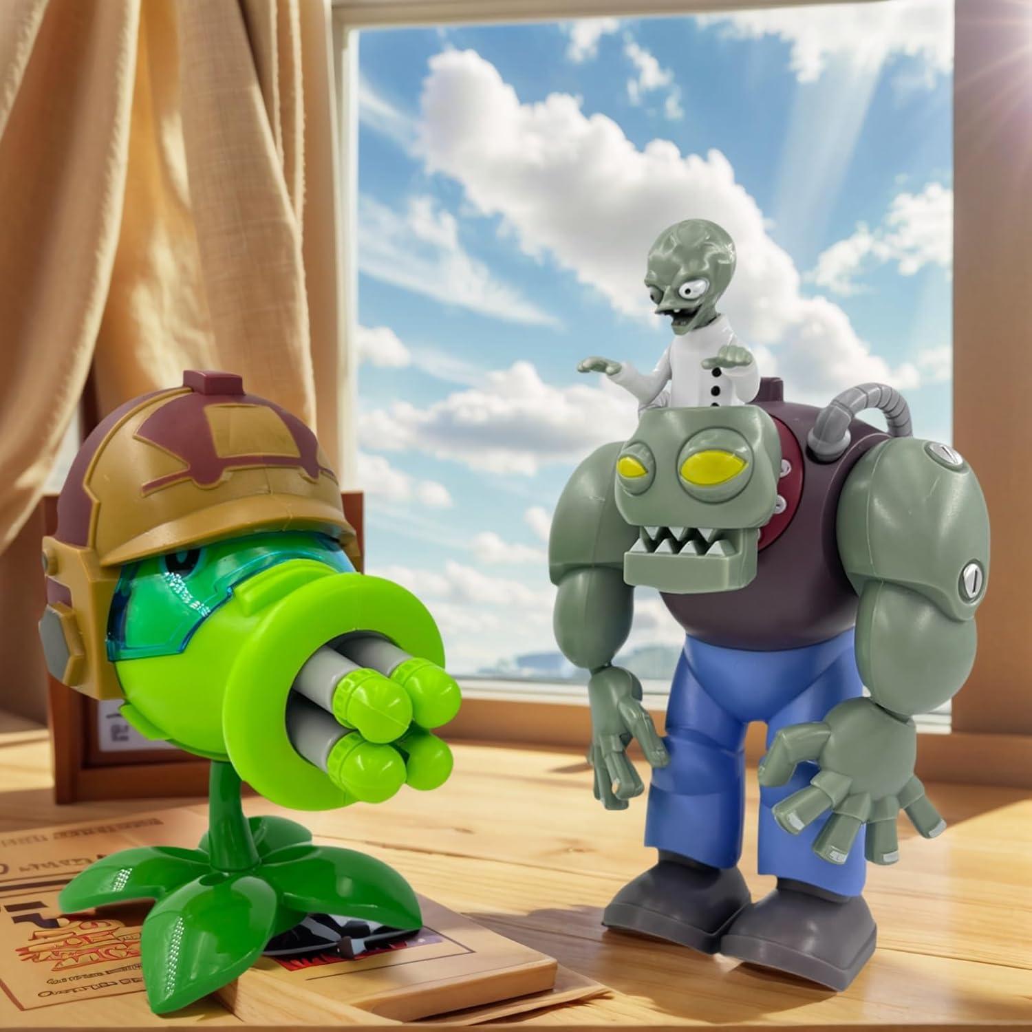 Figura de Acción Gatling Peashooter Dyharnsty PVZ - Juguete Coleccionable