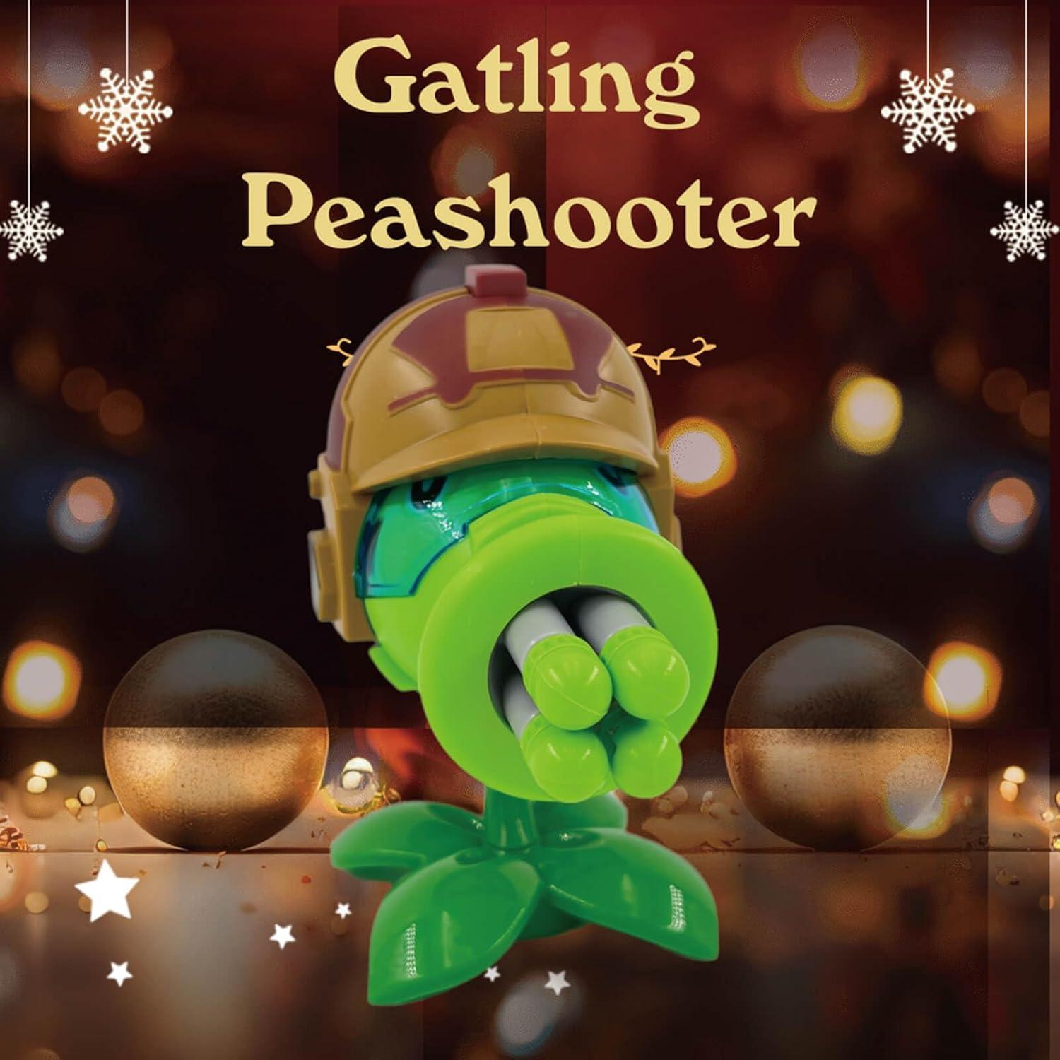 Figura de Acción Gatling Peashooter Dyharnsty PVZ - Juguete Coleccionable