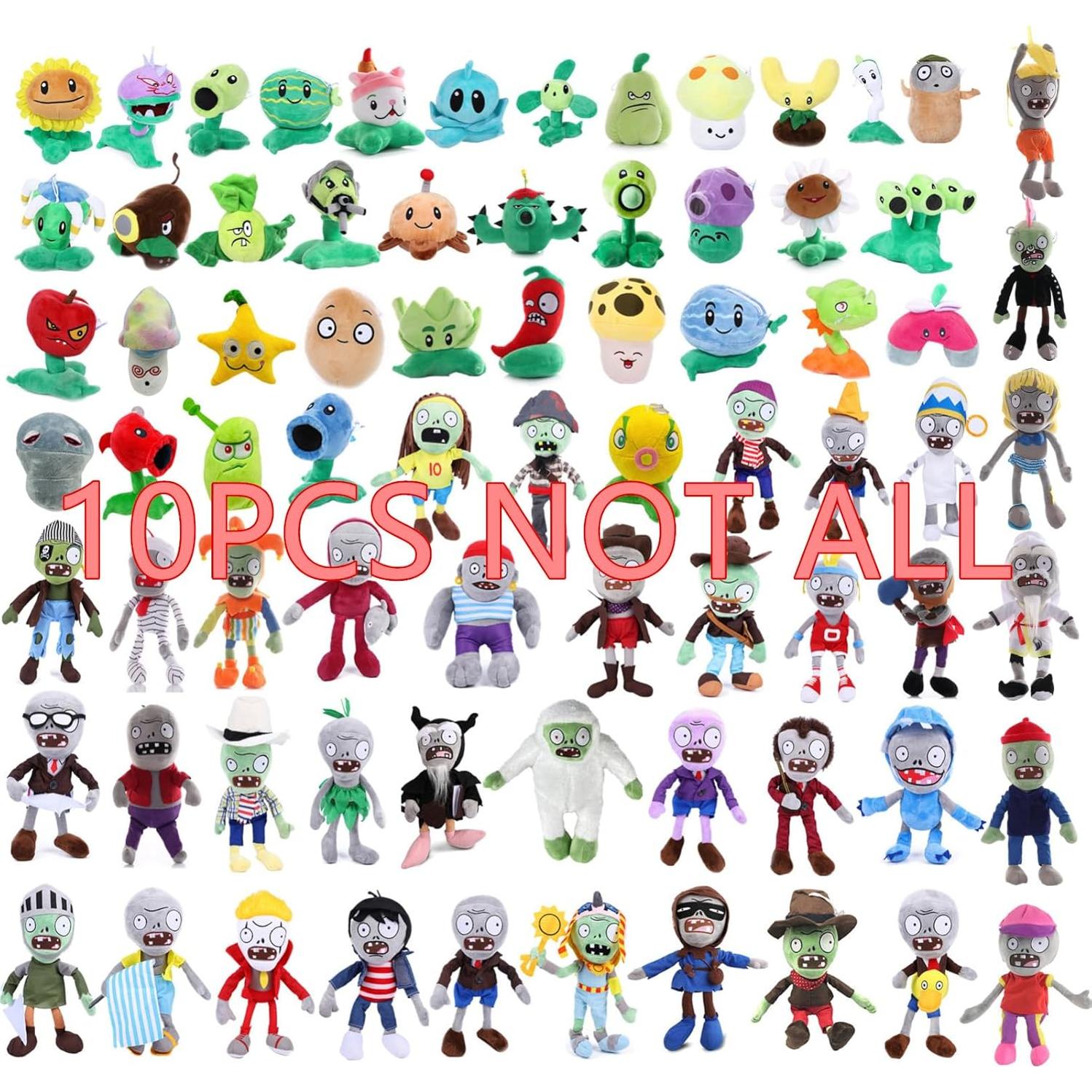 Juguetes de Peluche Zombies PVZ 10PCS JHESAO 16-30cm
