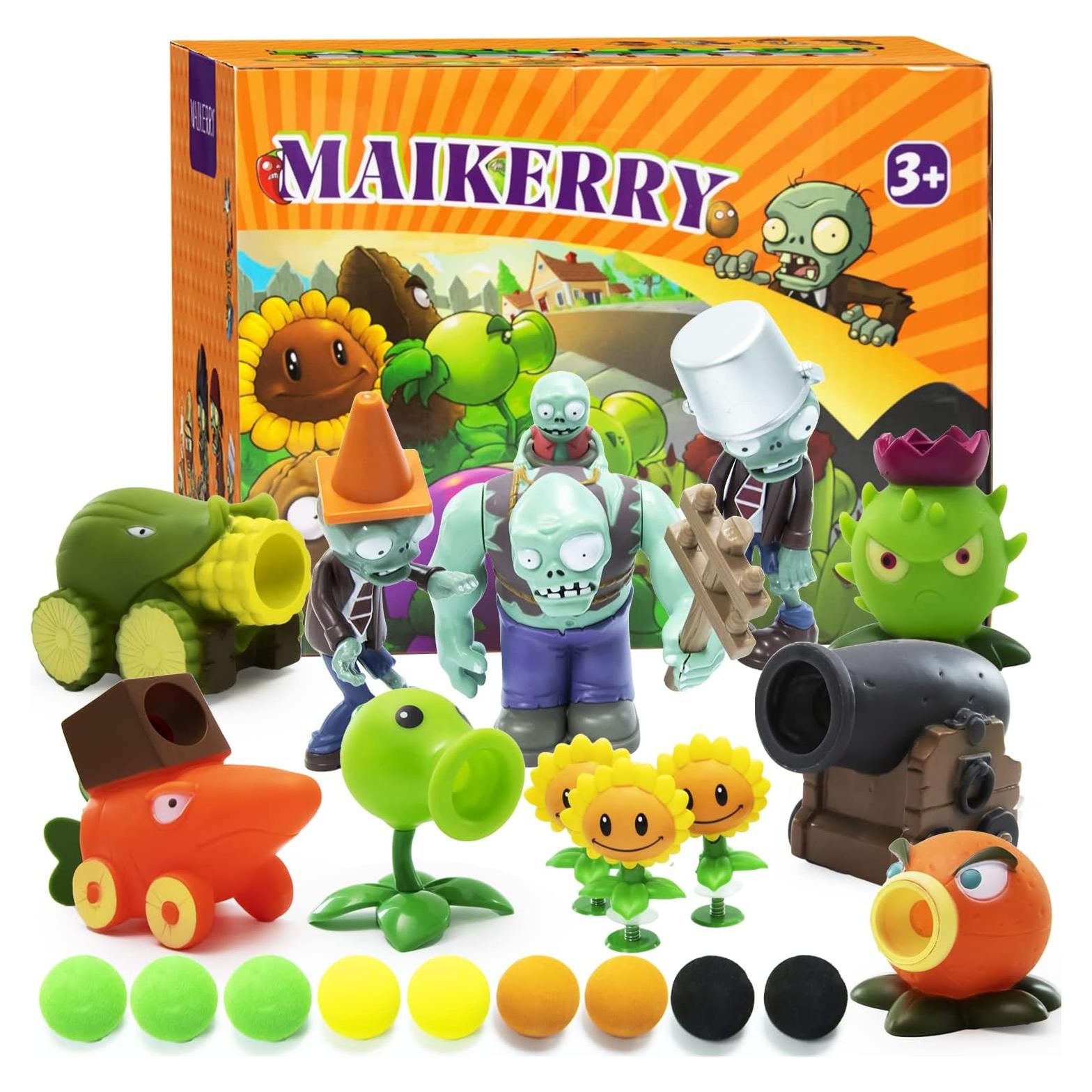 Set de Figuritas de Acción Maikerry PVZ 12 Piezas con Mapa