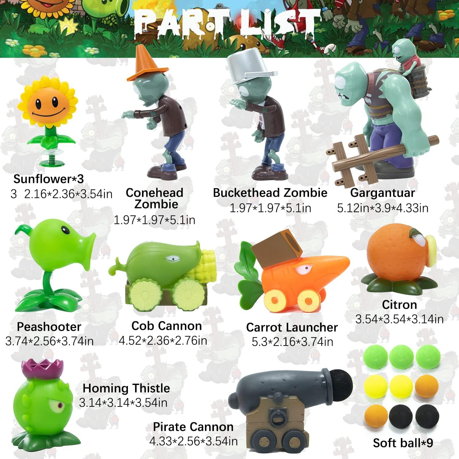 Set de Figuritas de Acción Maikerry PVZ 12 Piezas con Mapa