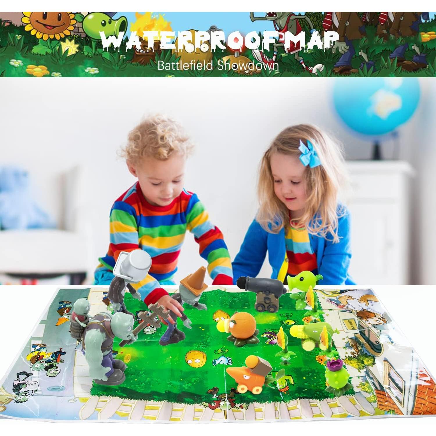 Set de Figuritas de Acción Maikerry PVZ 12 Piezas con Mapa