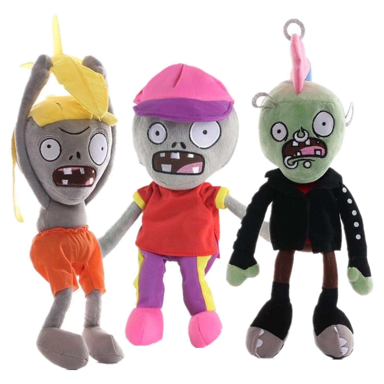 Juguetes de Peluche Zombies PVZ JHESAO 3PCS 30 cm