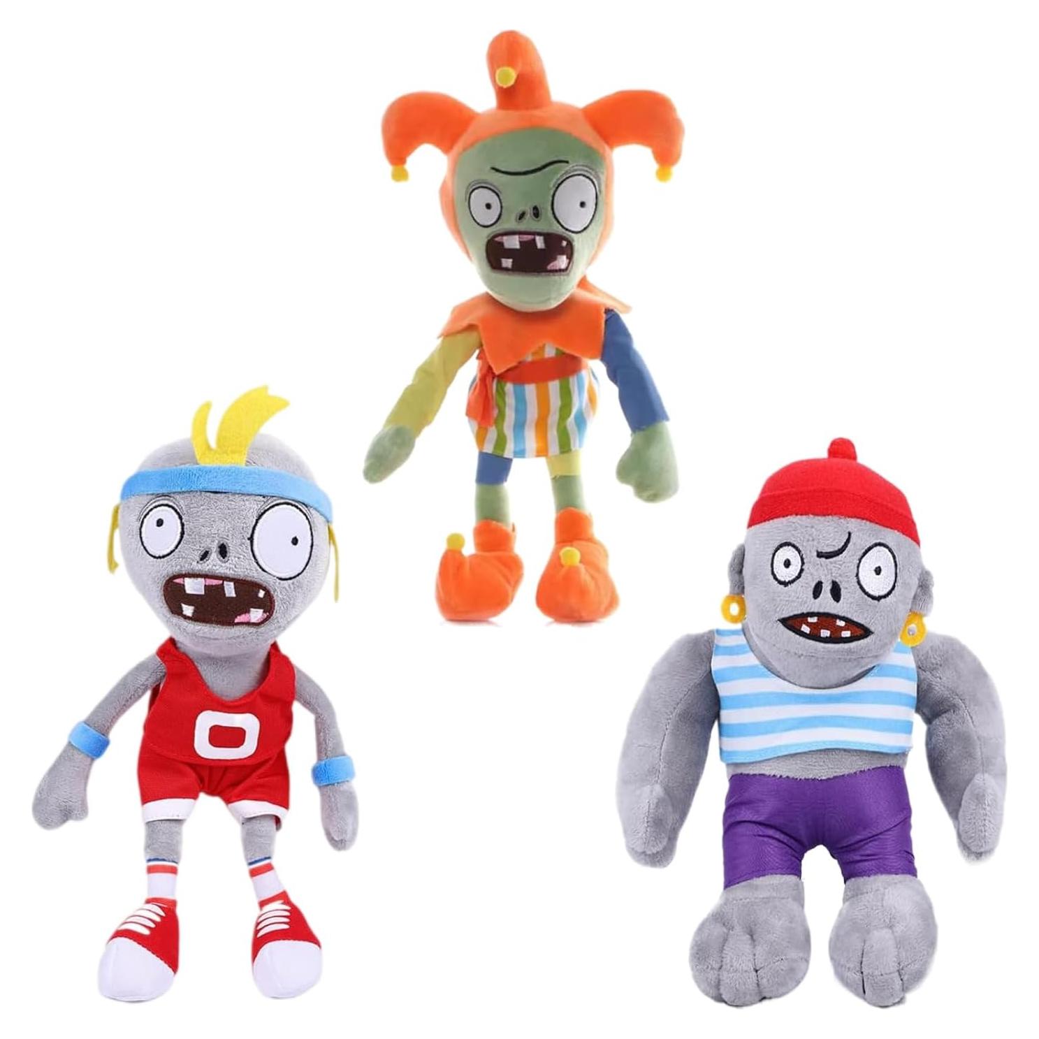 Set de 3 Juguetes de Peluche Plantas vs Zombies Dyharnsty