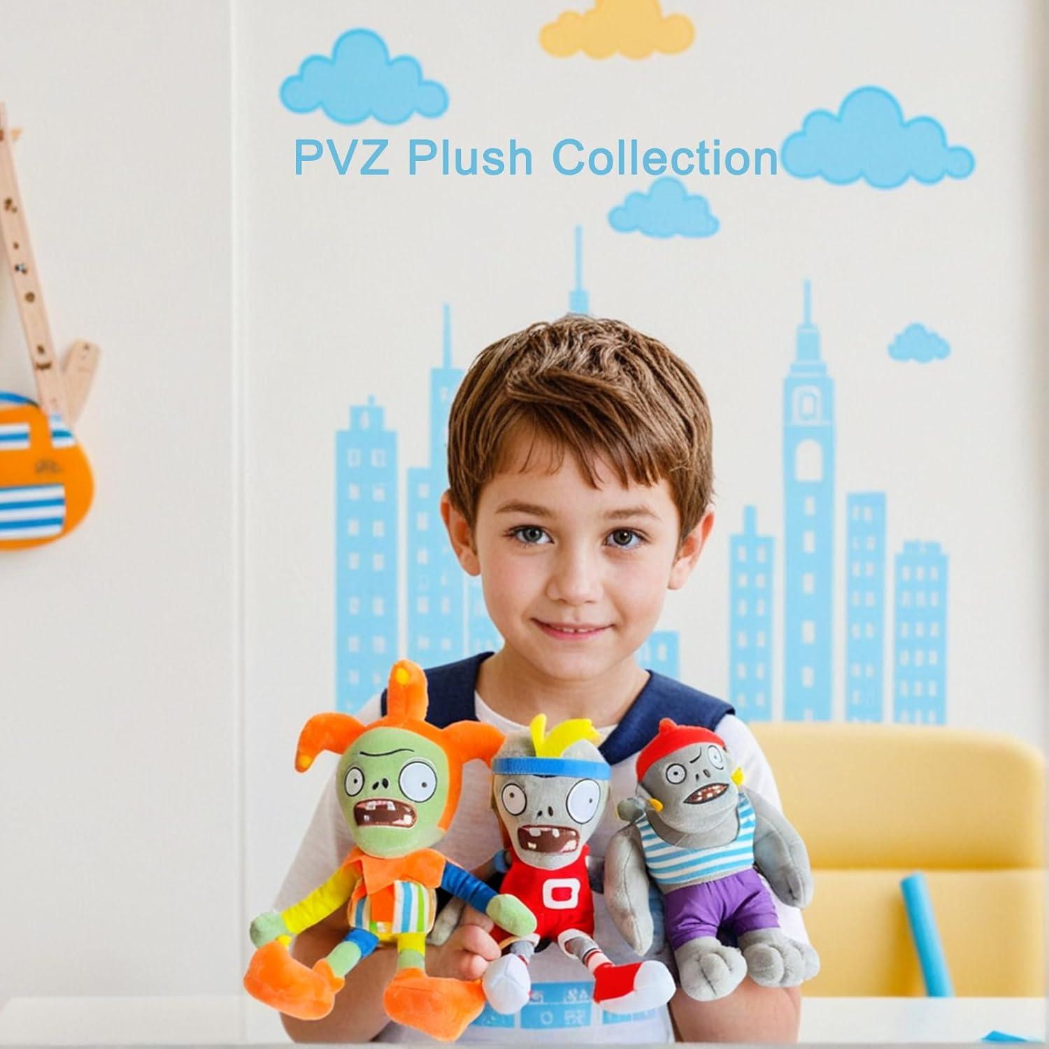 Set de 3 Juguetes de Peluche Plantas vs Zombies Dyharnsty