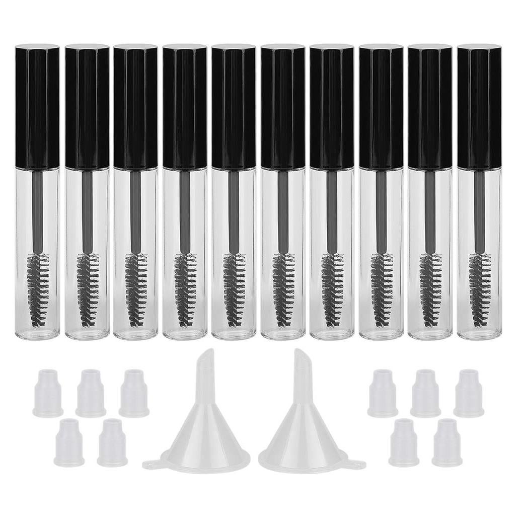 GTHER 10PCS Botellas Vacías 10ML con Varita y Embudos