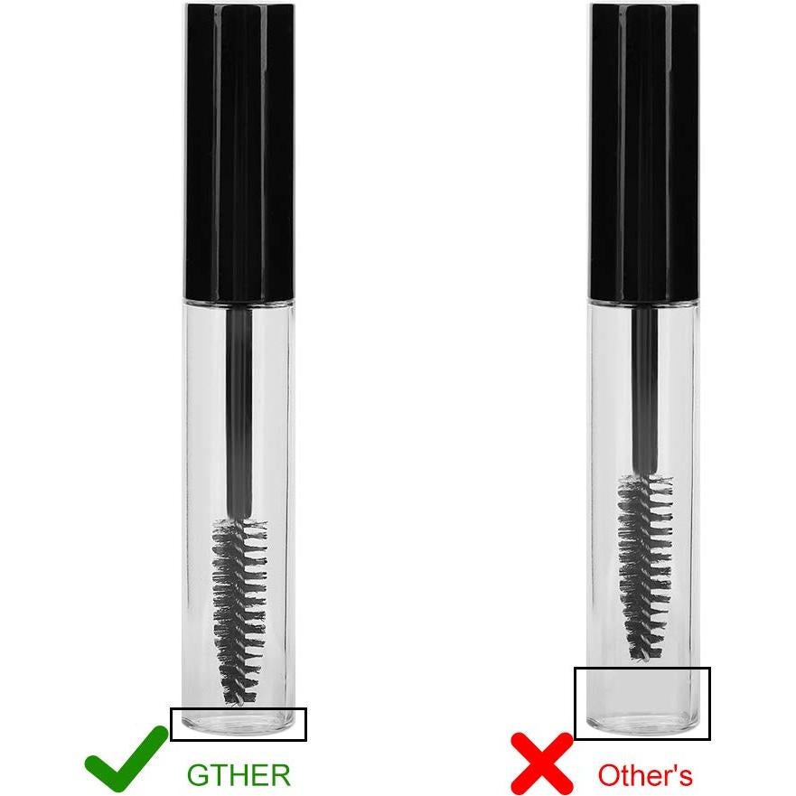 GTHER 10PCS Botellas Vacías 10ML con Varita y Embudos
