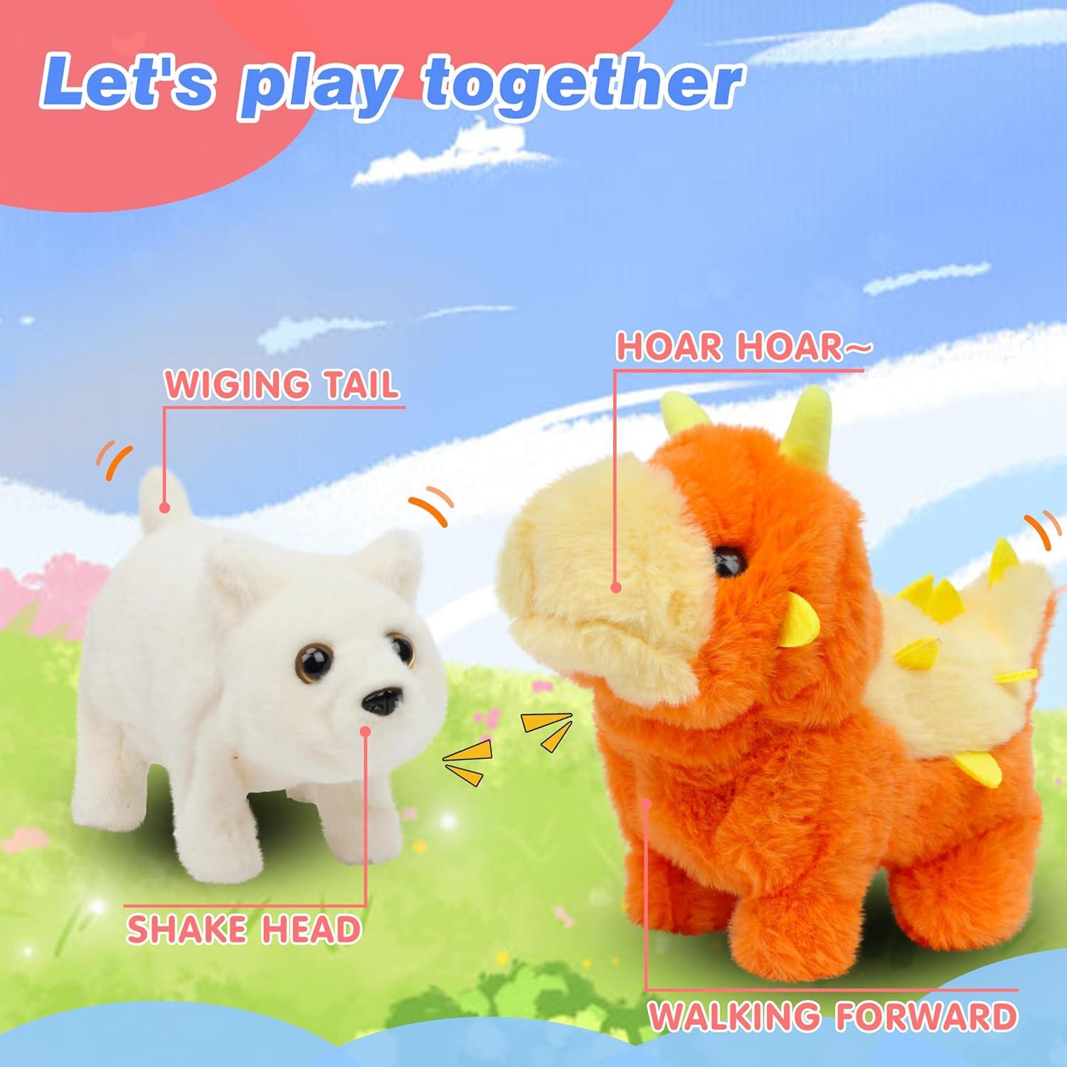 Dinosaurio Caminante Hopearl Stegosaurus Interactivo 20 cm