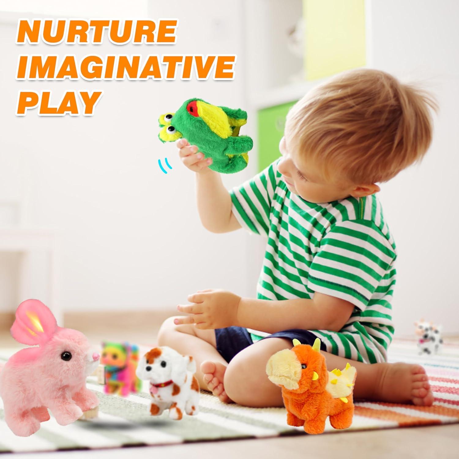 Dinosaurio Caminante Hopearl Stegosaurus Interactivo 20 cm