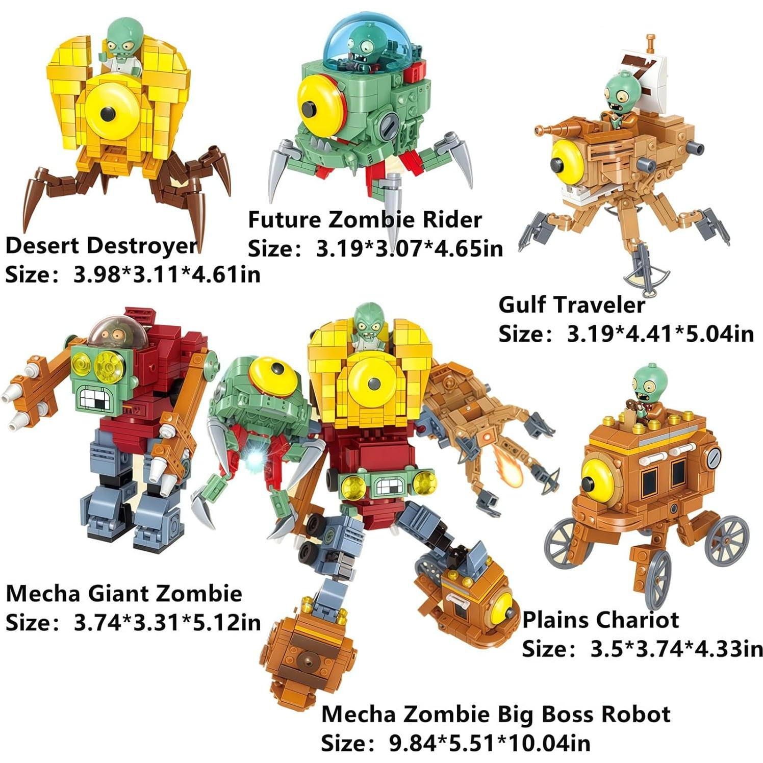 Juguete de Construcción Plantas y Zombies JHESAO 314 Piezas