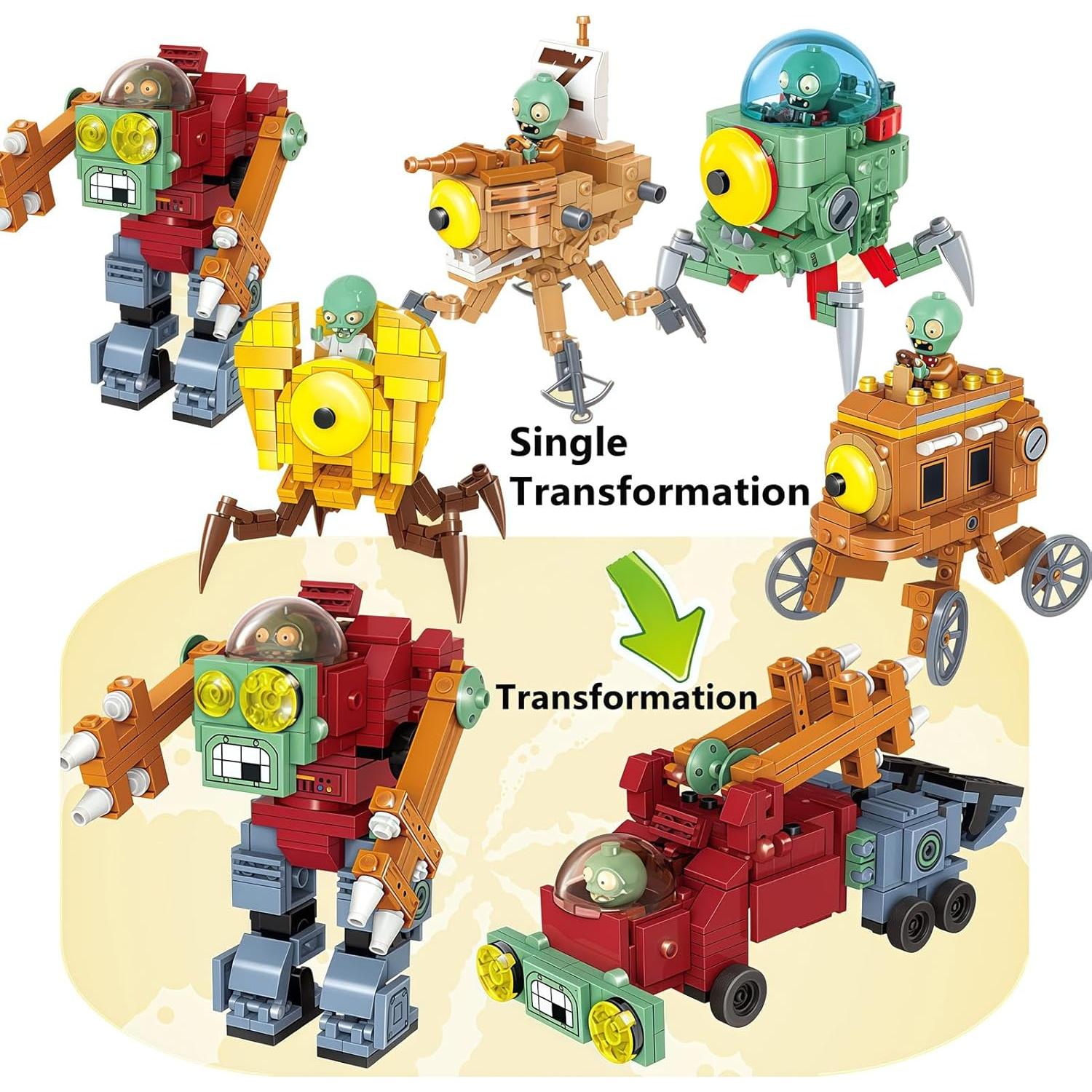 Juguete de Construcción Plantas y Zombies JHESAO 314 Piezas