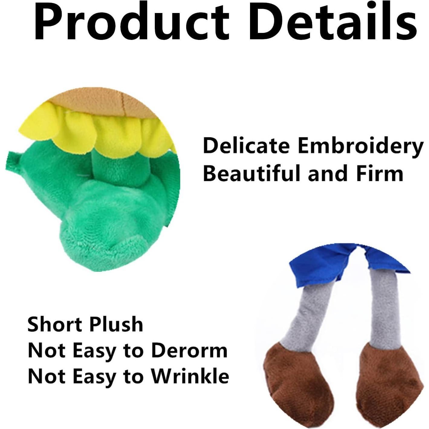 Set de 15 Muñecos de Peluche PVZ JHESAO - Zombies y Plantas