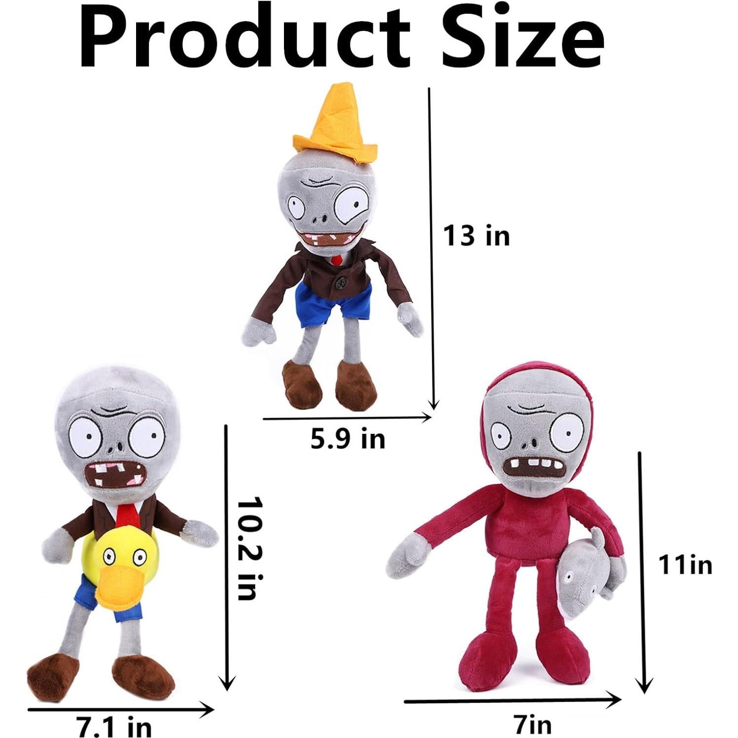 Muñecos de Peluche Zombies 10 PCS JHESAO 13-30 cm Regalo Niños