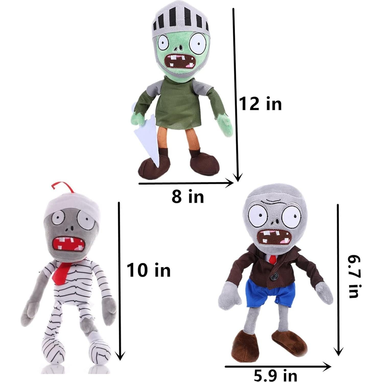 Muñecos de Peluche Zombies 10 PCS JHESAO 13-30 cm Regalo Niños