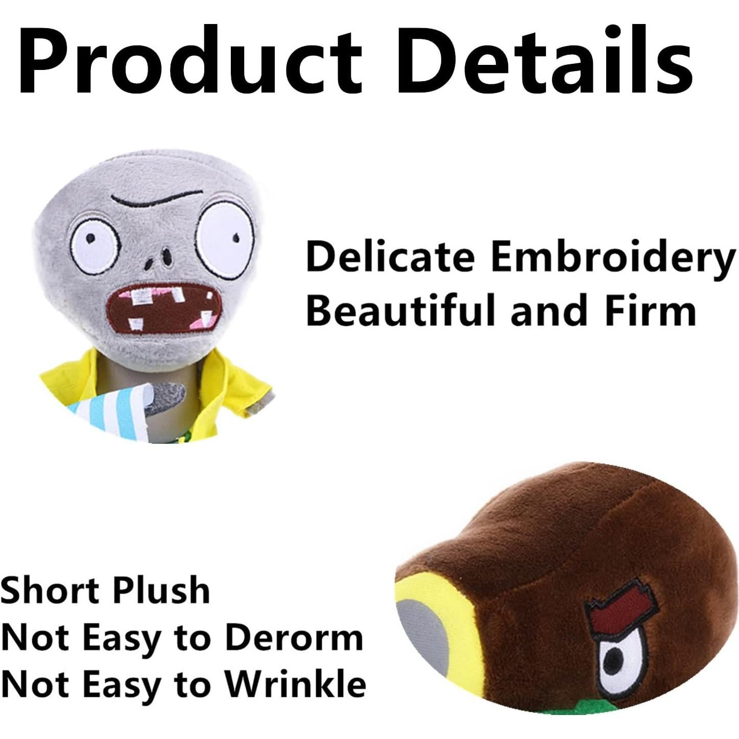 Juguetes de Peluche PVZ JHESAO - 3 Piezas Lechuga y Muertos