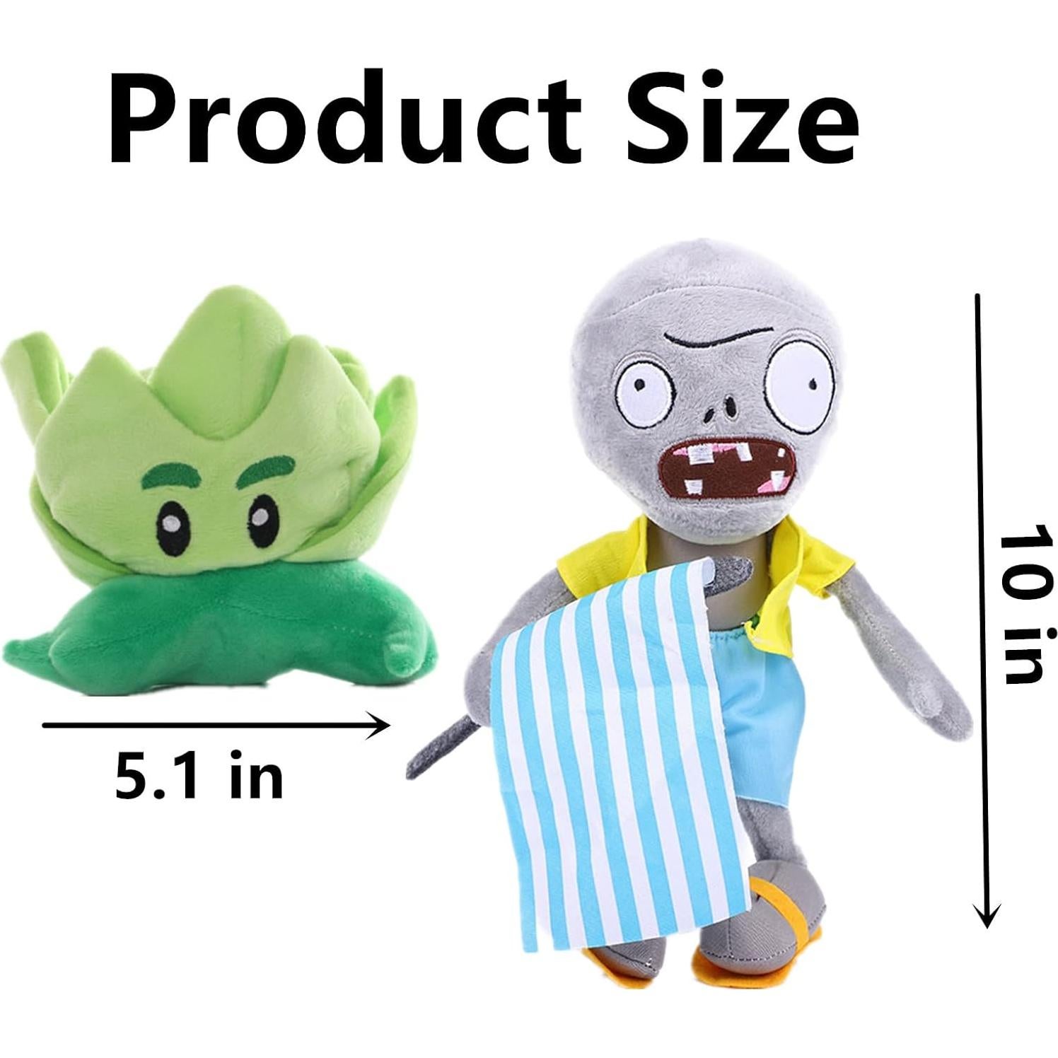 Juguetes de Peluche PVZ JHESAO - 3 Piezas Lechuga y Muertos