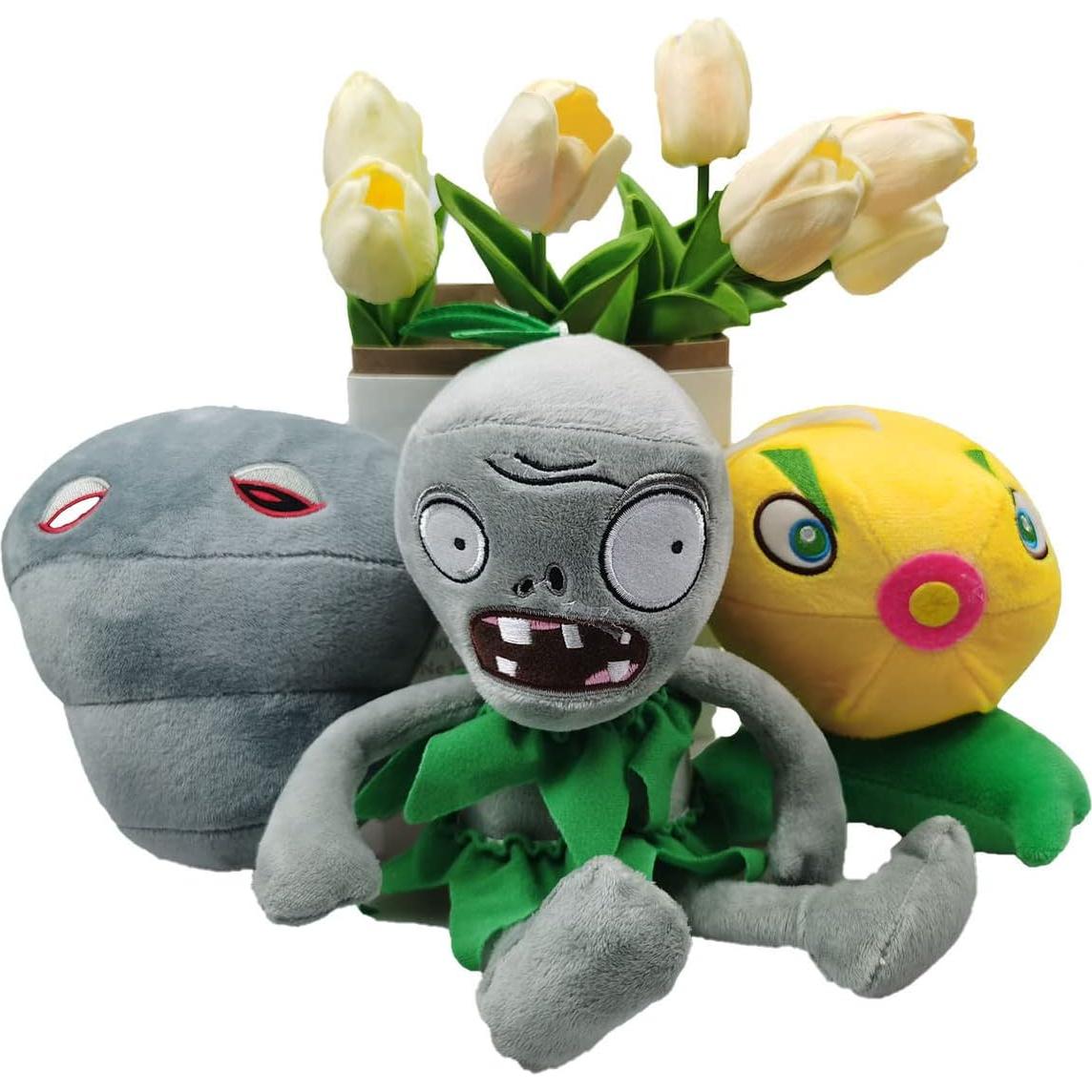 Juguetes de Peluche PVZ JHESAO - 3 Piezas Lechuga y Muertos