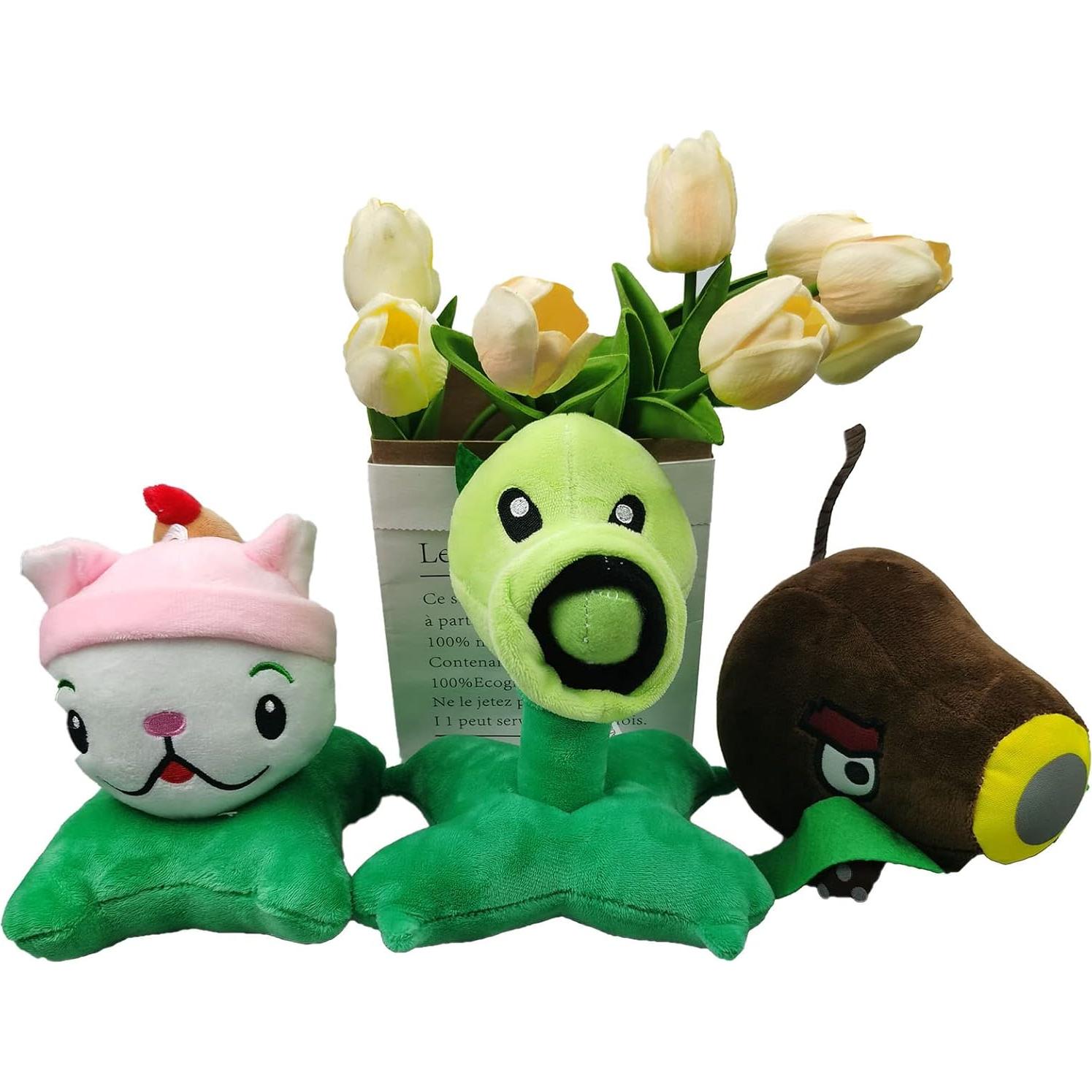 Juguetes de Peluche PVZ JHESAO - 3 Piezas Lechuga y Muertos