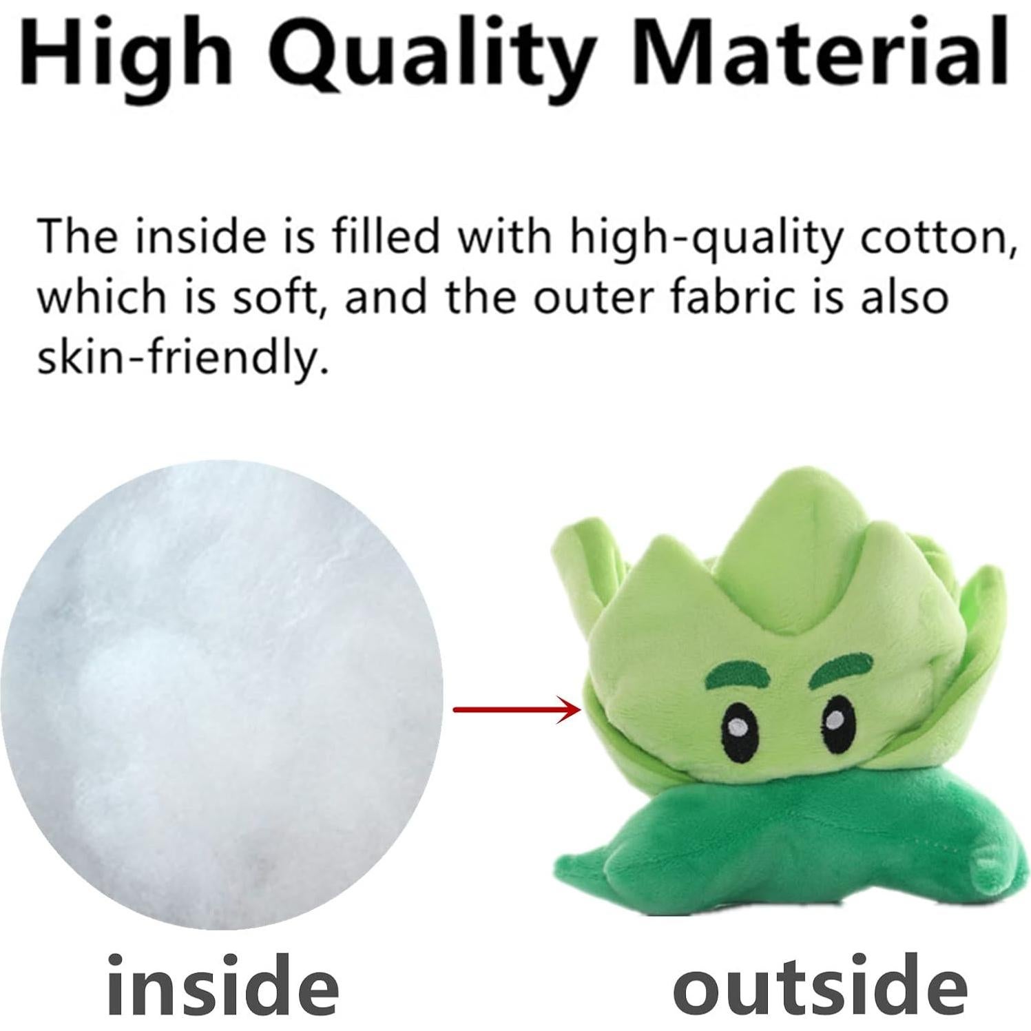 Juguetes de Peluche PVZ JHESAO - 3 Piezas Lechuga y Muertos