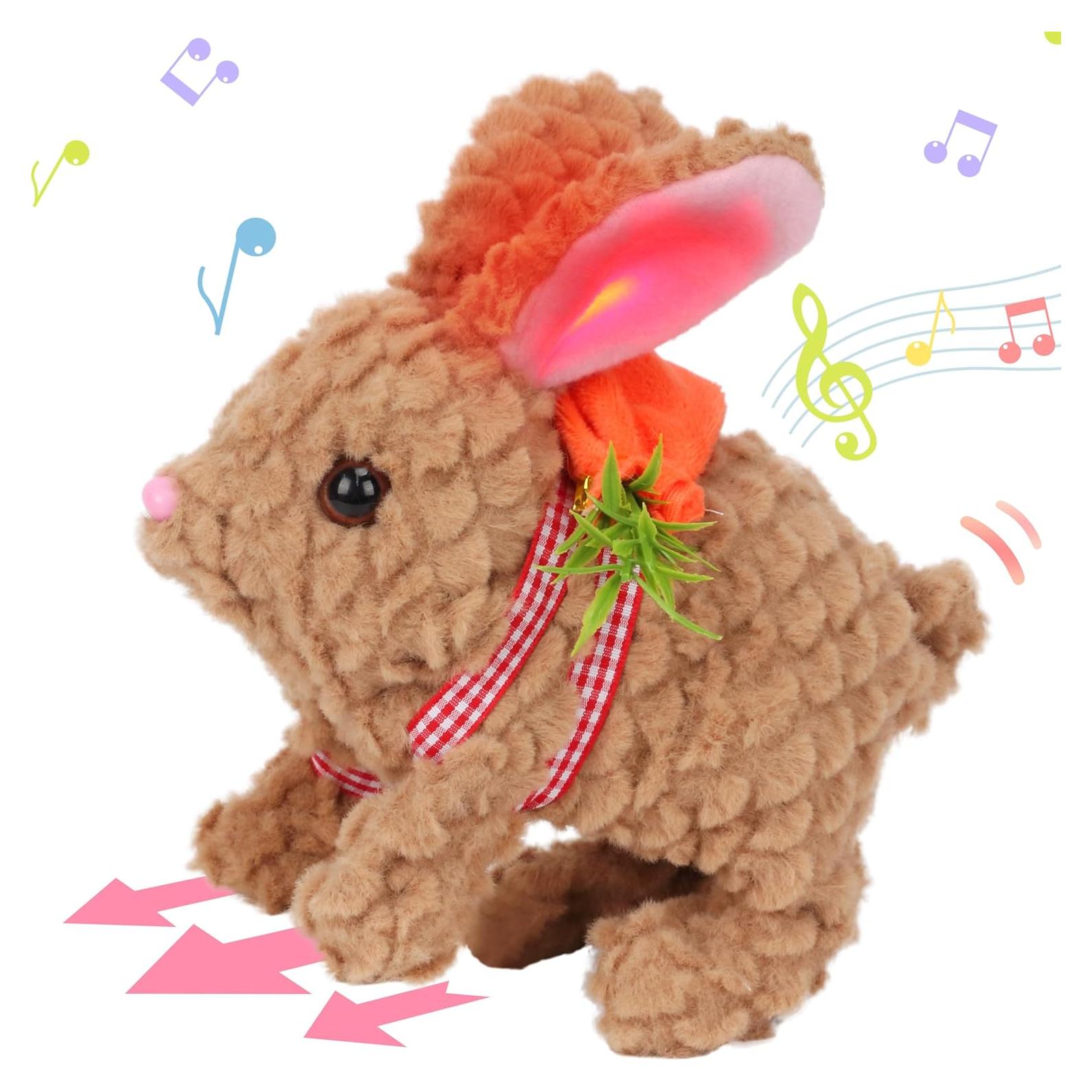 Conejo Saltarín Hopearl con Orejas LED y Sonidos 17.78 cm