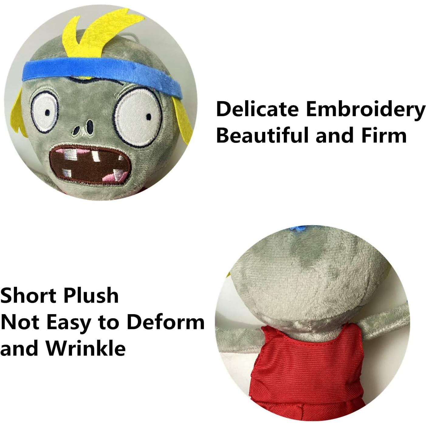 Conjunto de 3 Muñecos de Felpa Plantas vs Zombis Suyudian