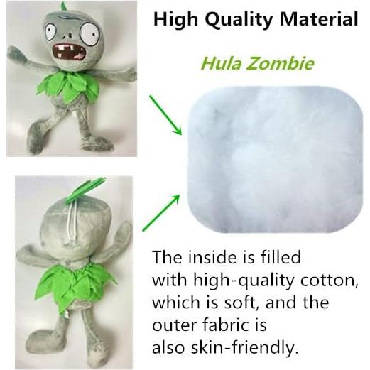 Conjunto de 3 Muñecos de Felpa Plantas vs Zombis Suyudian
