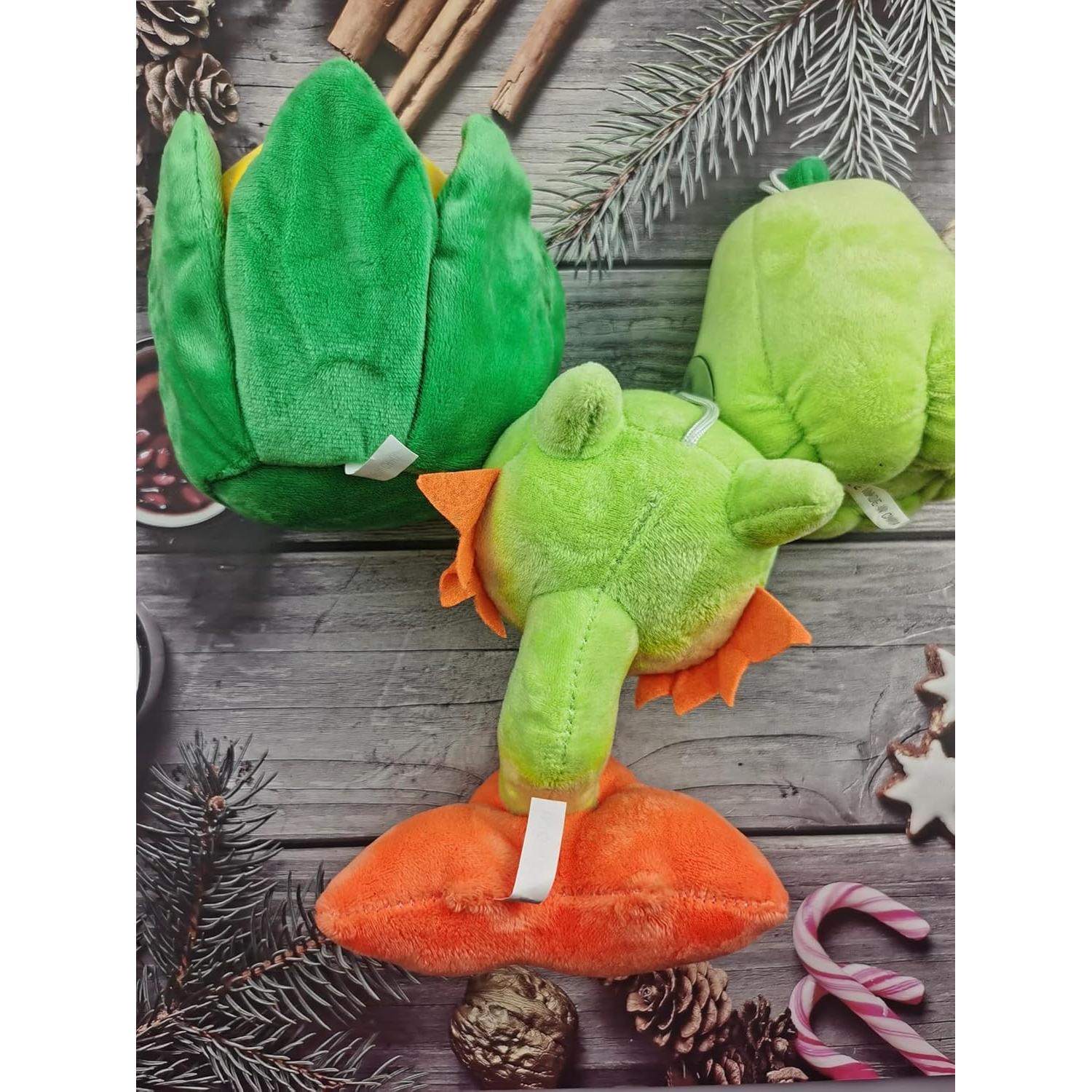 Juguetes de Peluche PVZ JHESAO 3 Pcs Calabaza, Snapdrago y Maíz