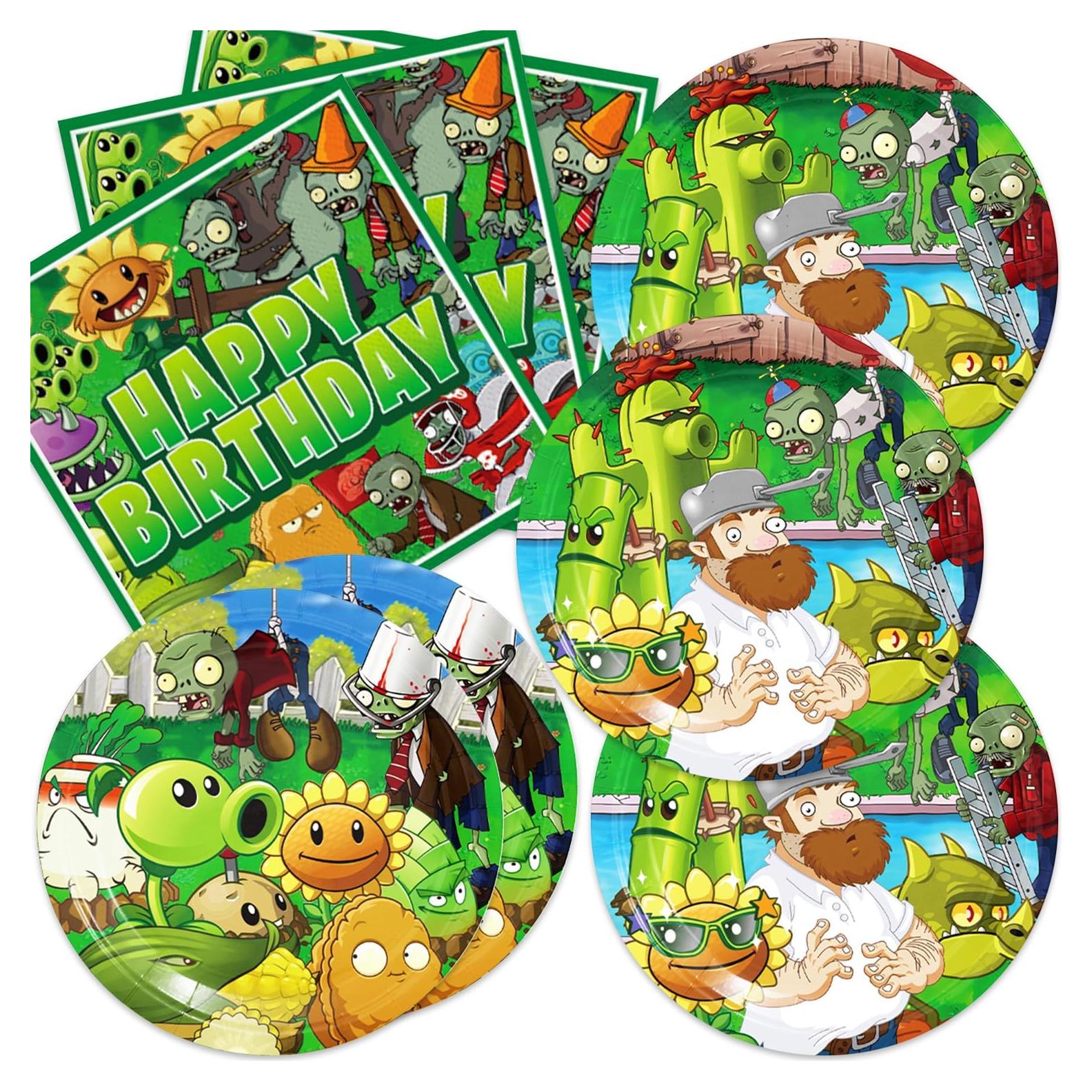 Suministros de Fiesta de Cumpleaños Deenor Zombies 40 Piezas