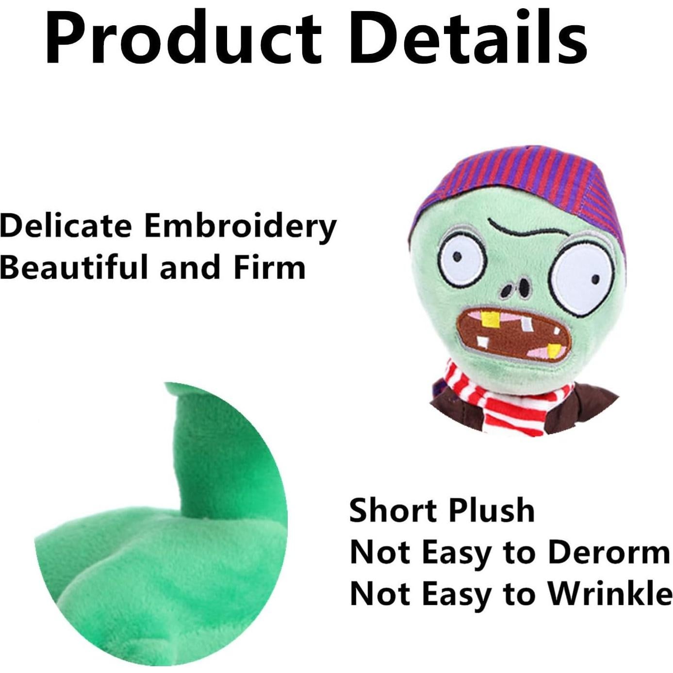 Juguetes de Peluche PVZ JHESAO 3 PCS Piratas Zombies 20 cm