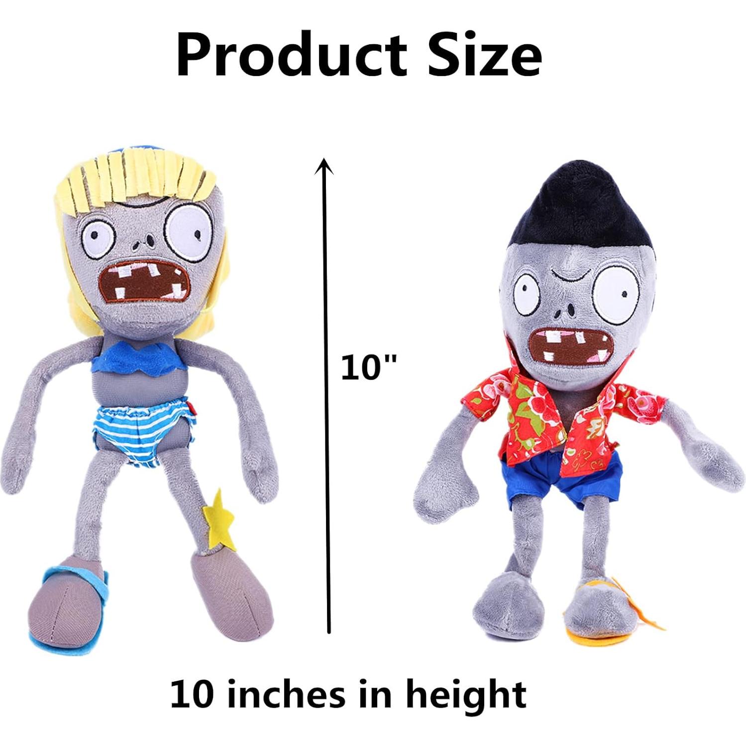 Set de 3 Juguetes de Peluche Plantas vs Zombies PVZ