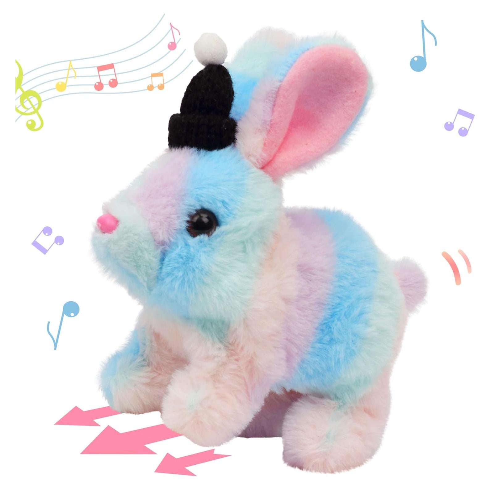 Conejo Saltarín Hopearl Interactivo 17.78 cm con Sombrero