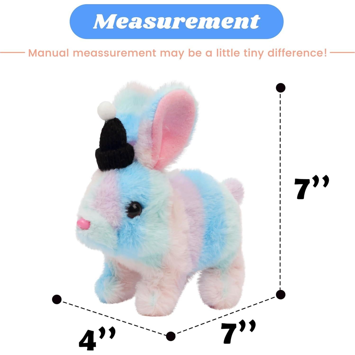 Conejo Saltarín Hopearl Interactivo 17.78 cm con Sombrero