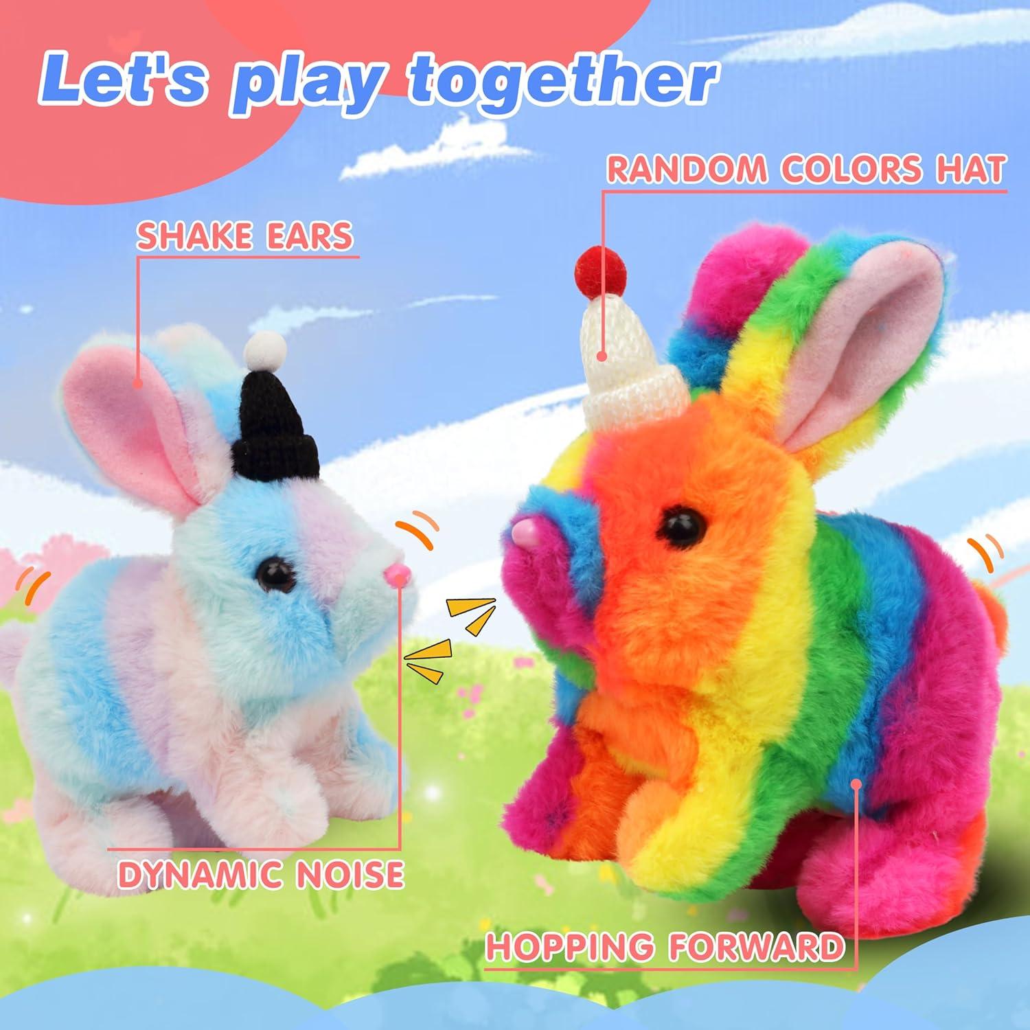 Conejo Saltarín Hopearl Interactivo 17.78 cm con Sombrero