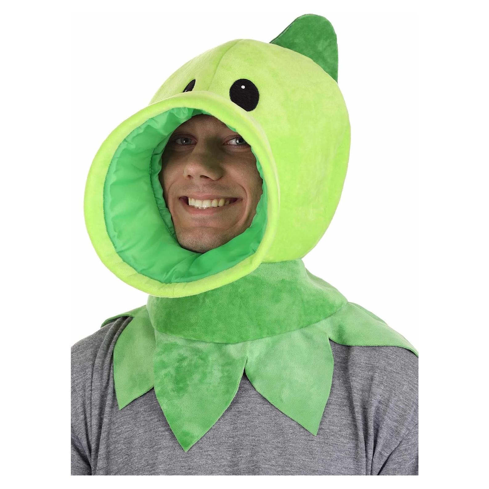 Sombrero de Peluche Peashooter Fun Costumes - Unisex Estándar