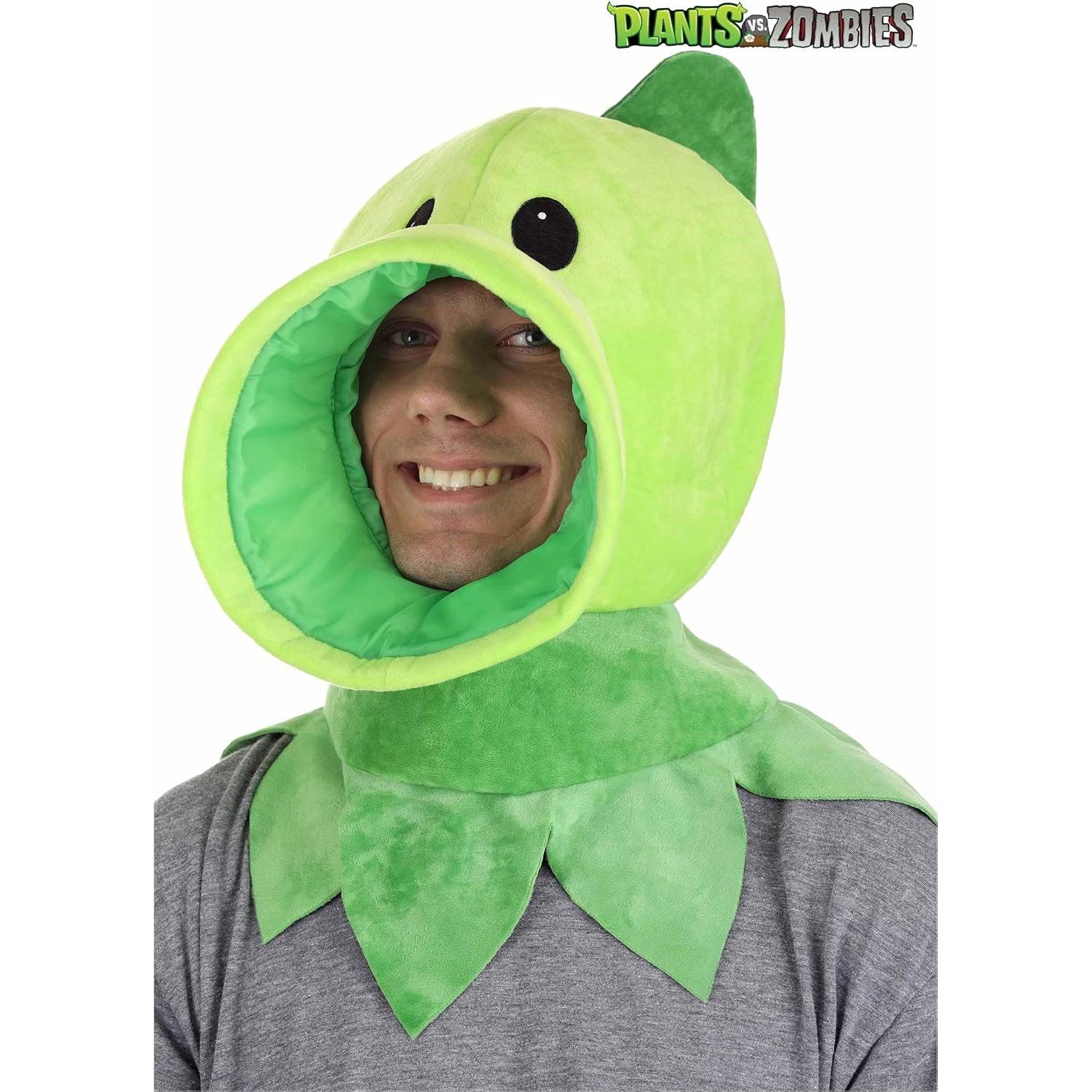 Sombrero de Peluche Peashooter Fun Costumes - Unisex Estándar