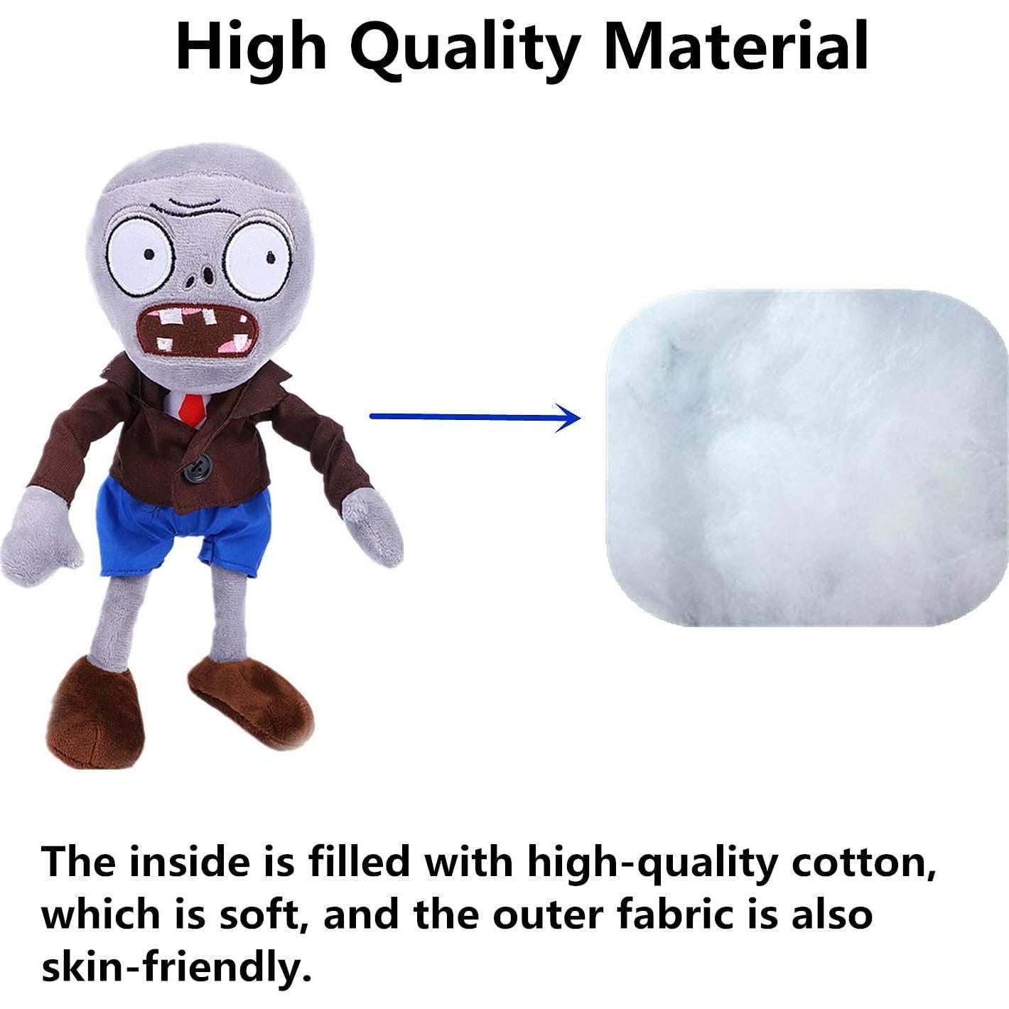 4 Juguetes de Peluche Plantas vs Zombies BASHERISE - Regalo