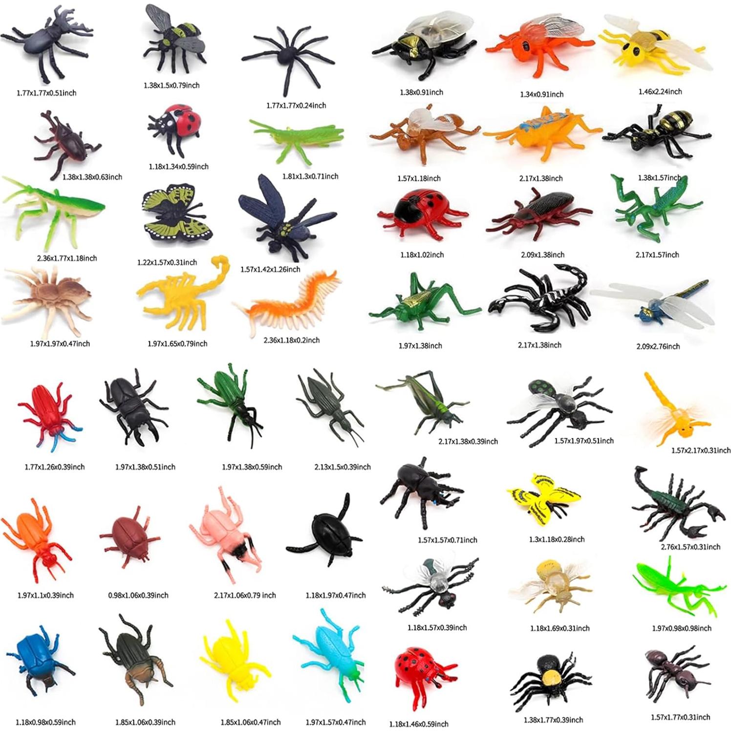 48PCS Juguetes de Insectos Falsos YOOHUA para Niños