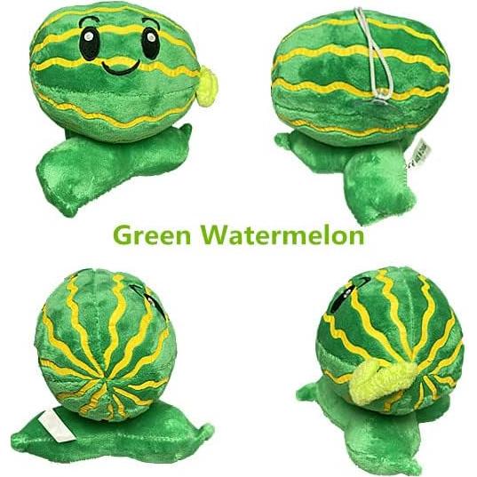 3 Muñecos de Felpa Plants vs Zombies - Patata, Sandía Verde y Helada